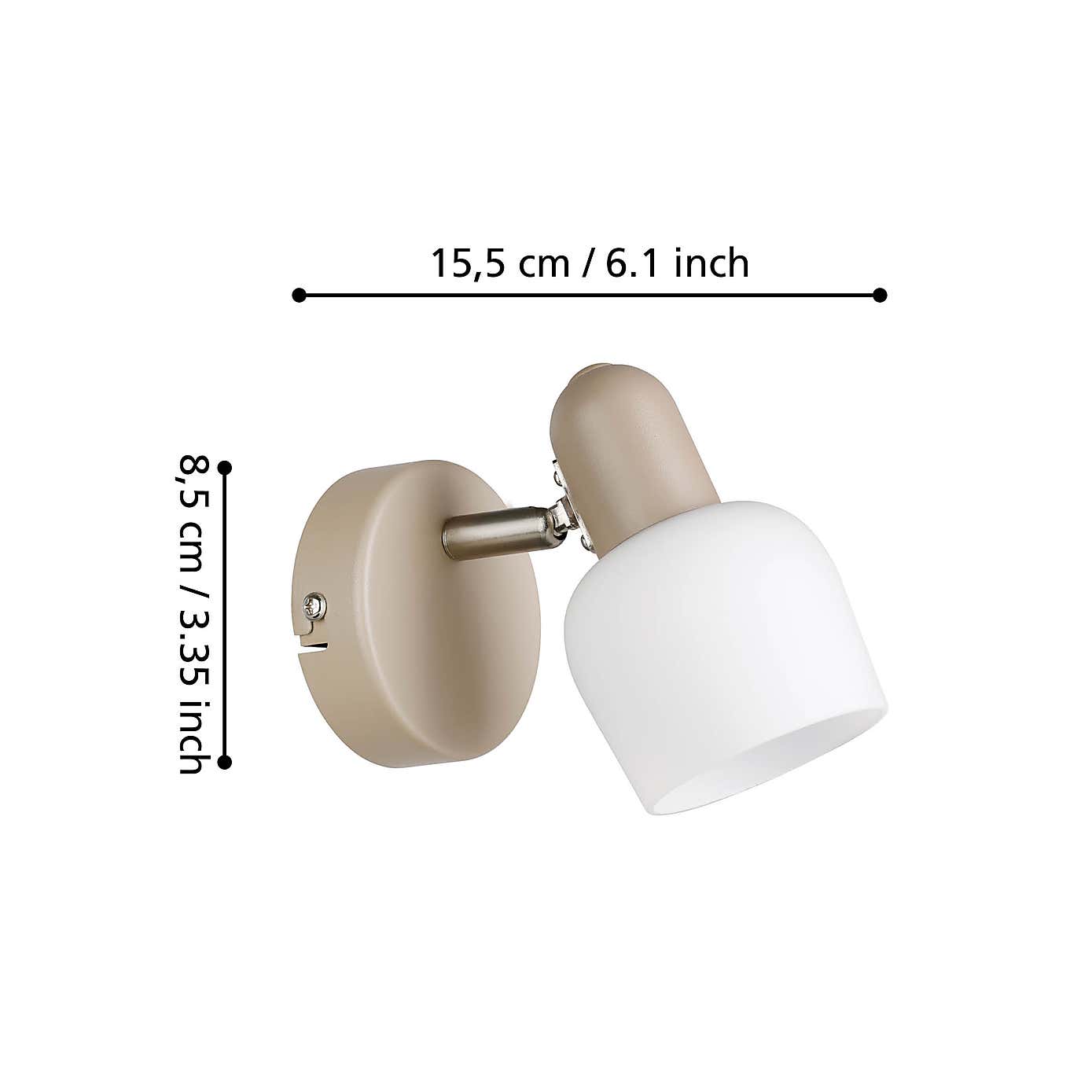 EGLO Corato Modern Adjustable Wall Spotlight