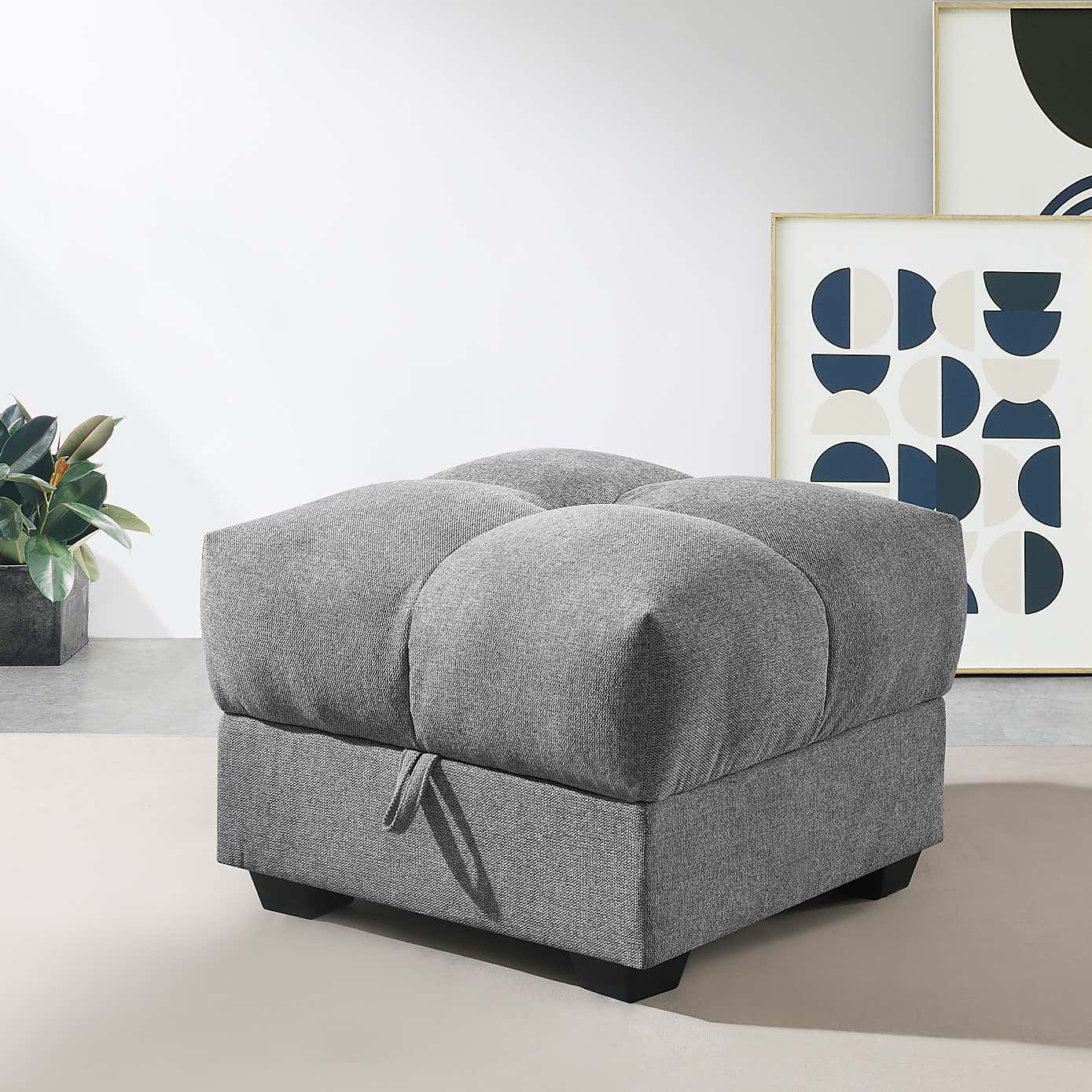 Margo Chenille Storage Ottoman