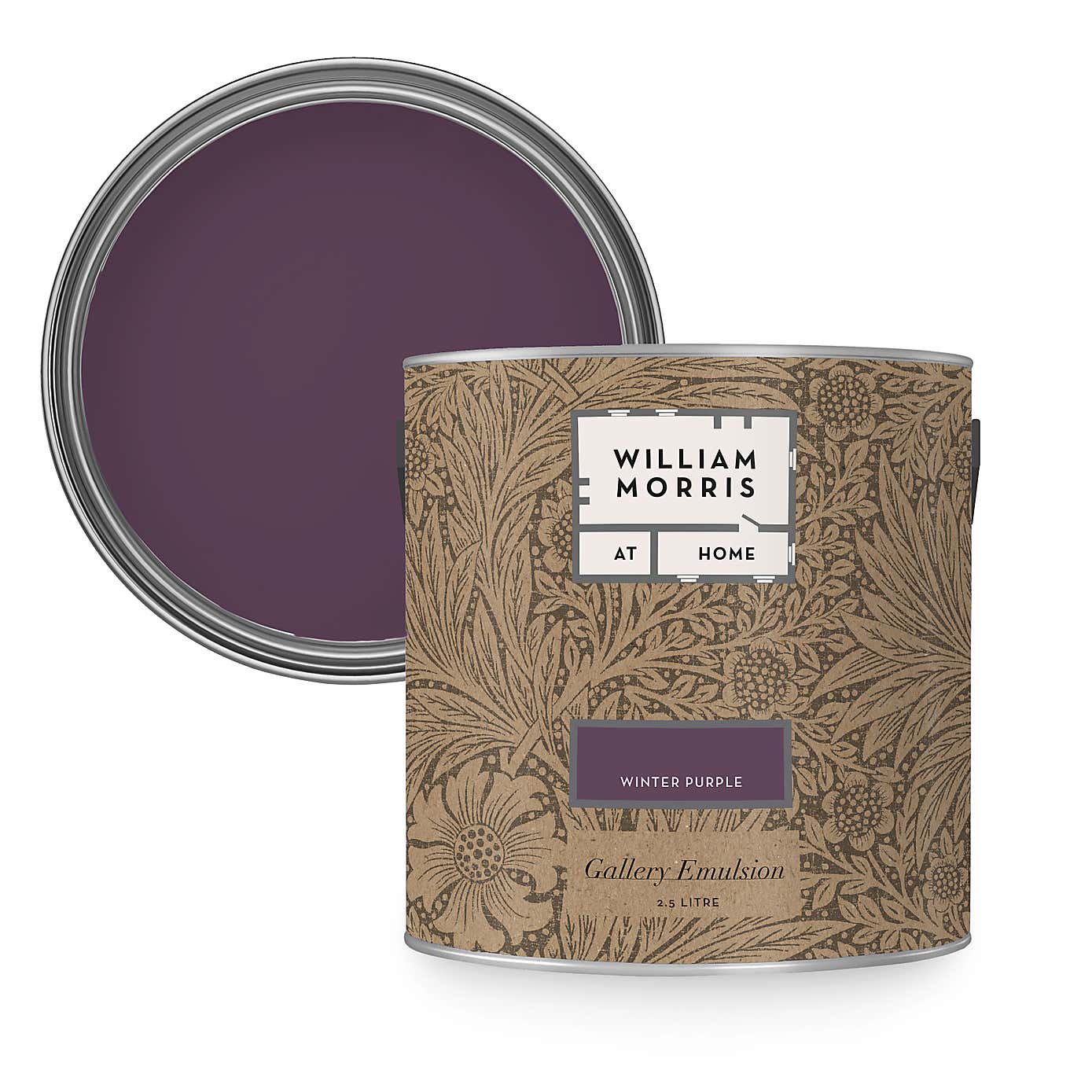 William Morris At Home Winter Purple Gallery Emulsion Paint