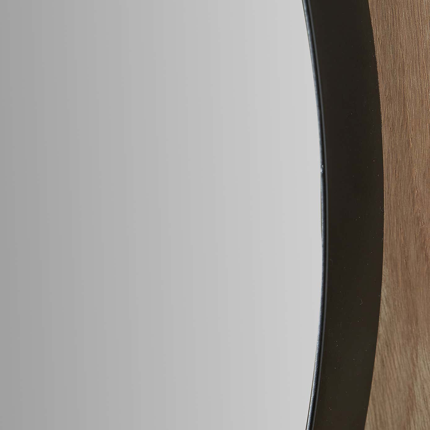 Slim Frame Round Wall Mirror
