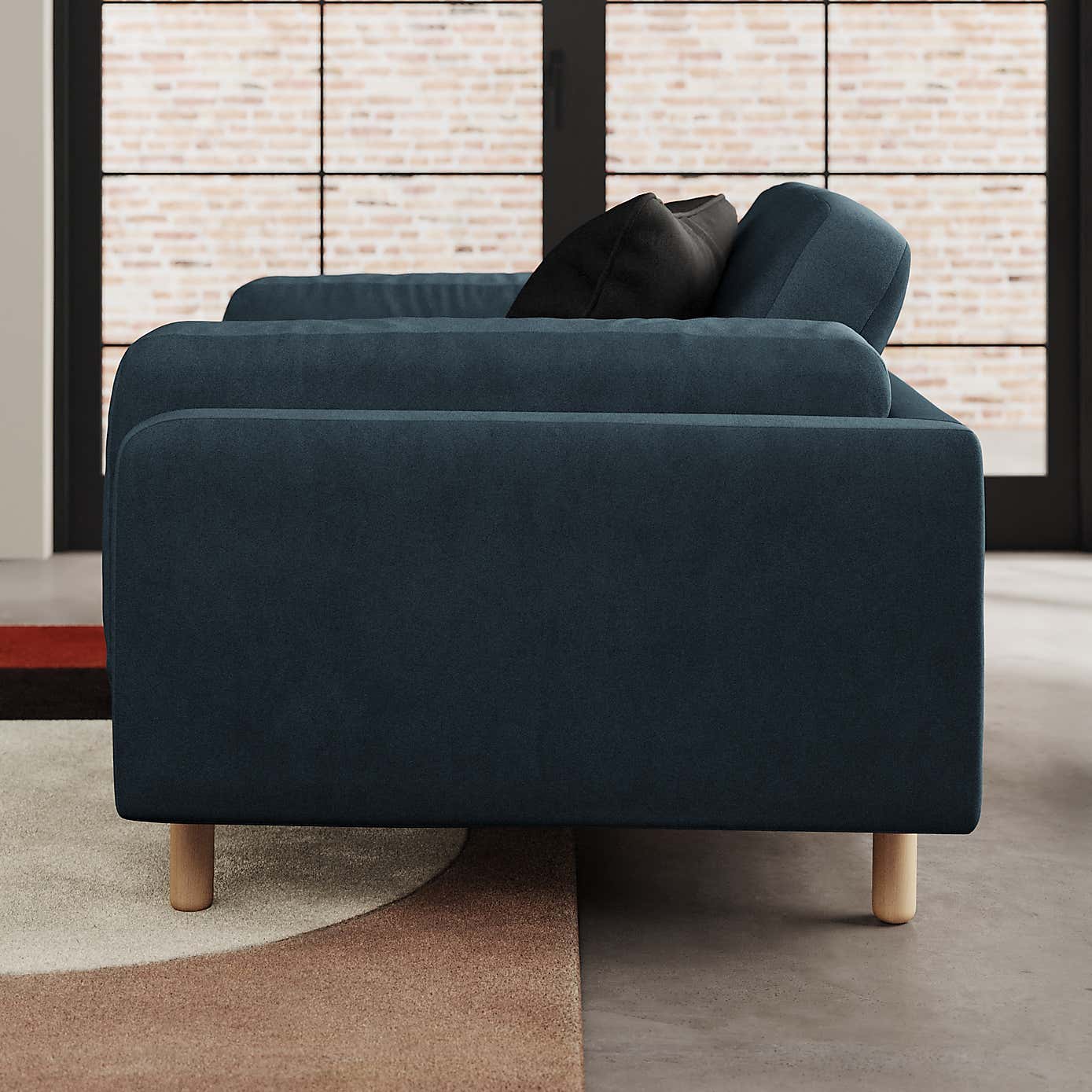 Newton Matte Plush Velvet Snuggle Chair