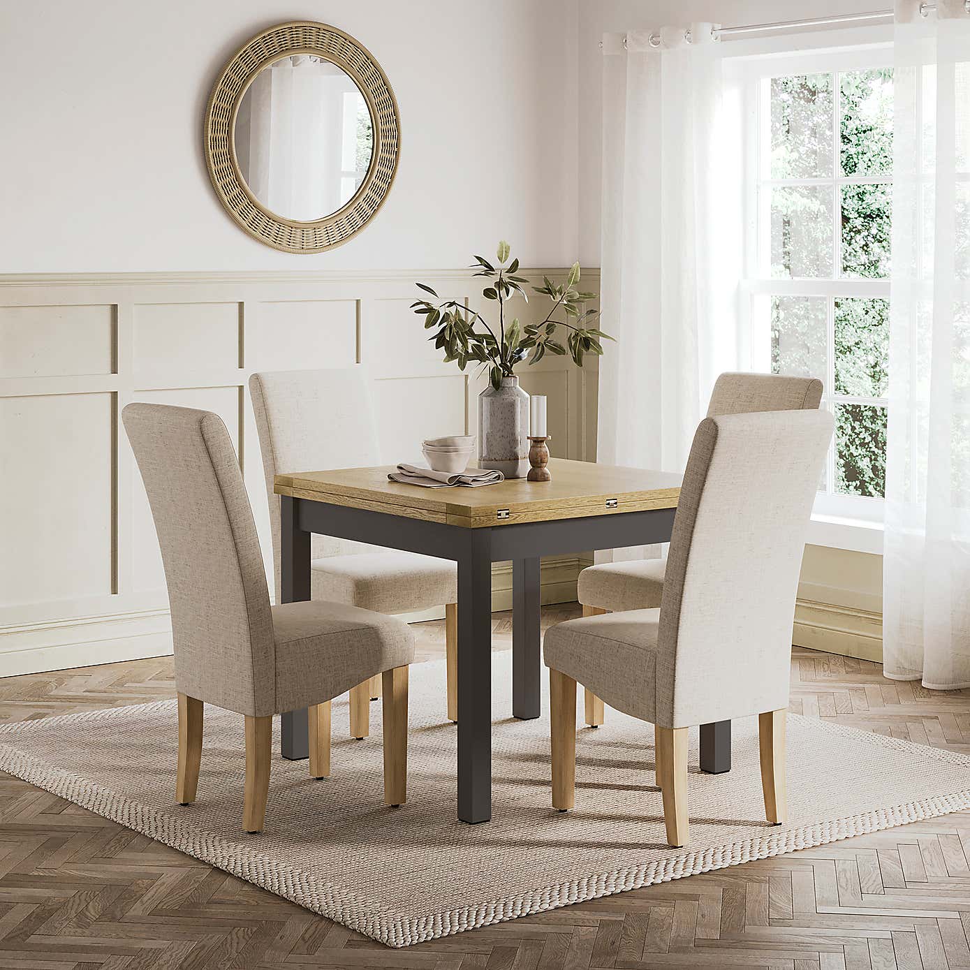 Olney Flip Top 4-6 Seater Dining Table