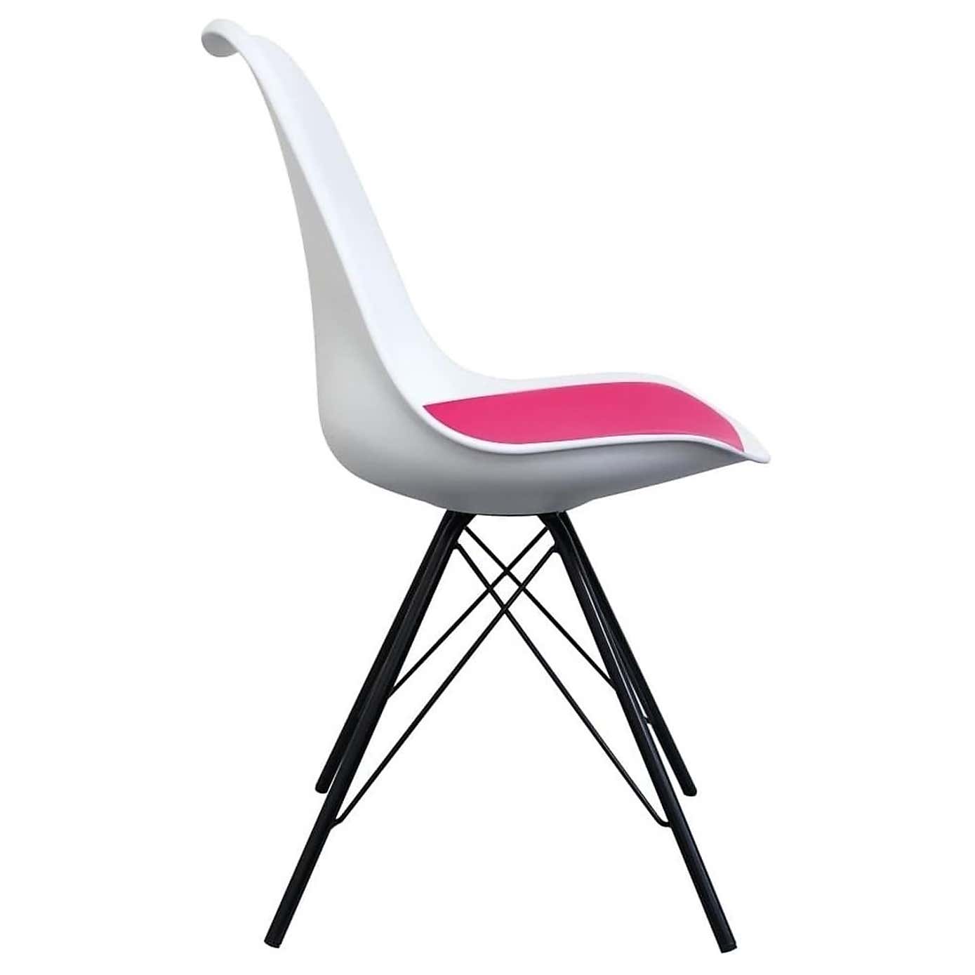 Fusion Living Soho White Plastic Dining Chair