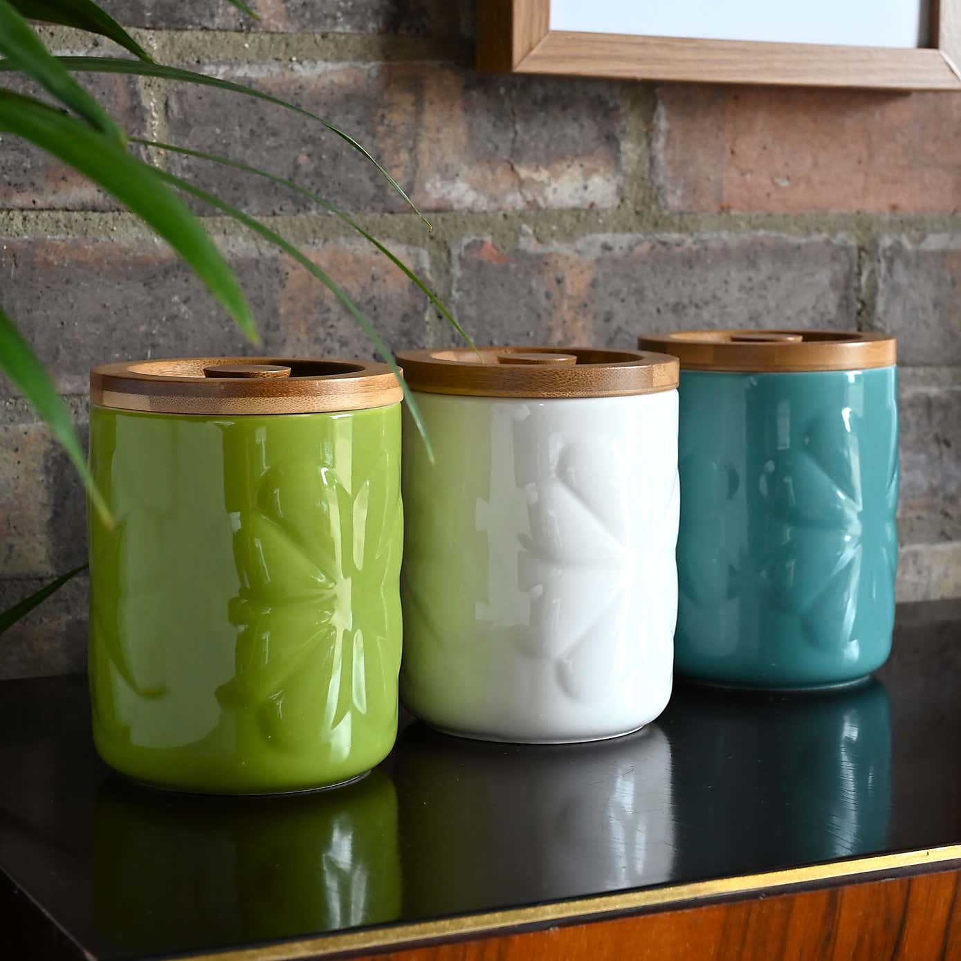 Navigate Carnaby Embossed Ceramic Jar with Lid