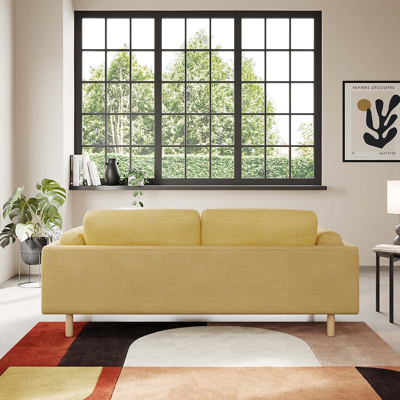 Newton Chunky Tonal Weave 3 Seater Sofa