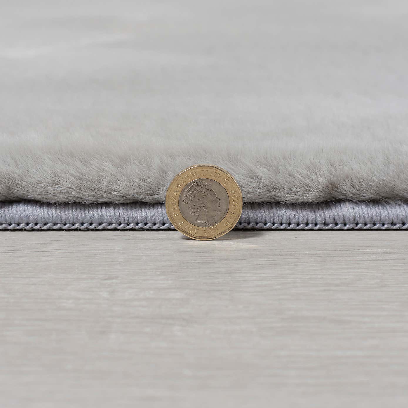 Supersoft Grey Circle Rug
