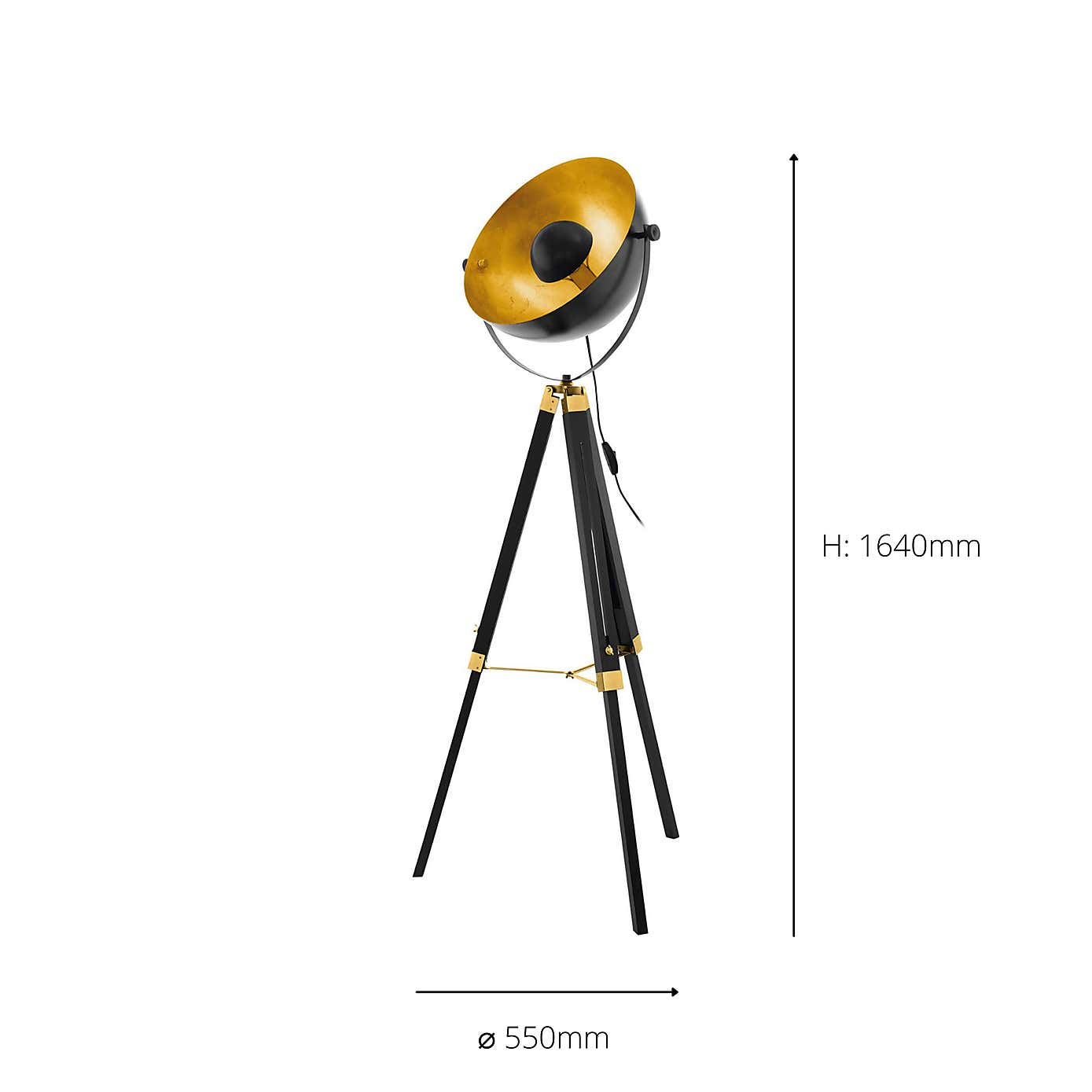 EGLO Covaleda Tripod Floor Lamp