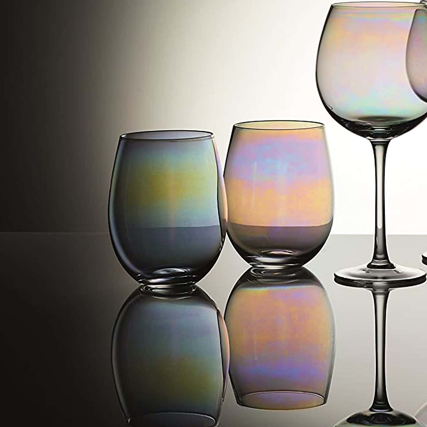 BarCraft Set of 2 Lustre Tumbler Glasses