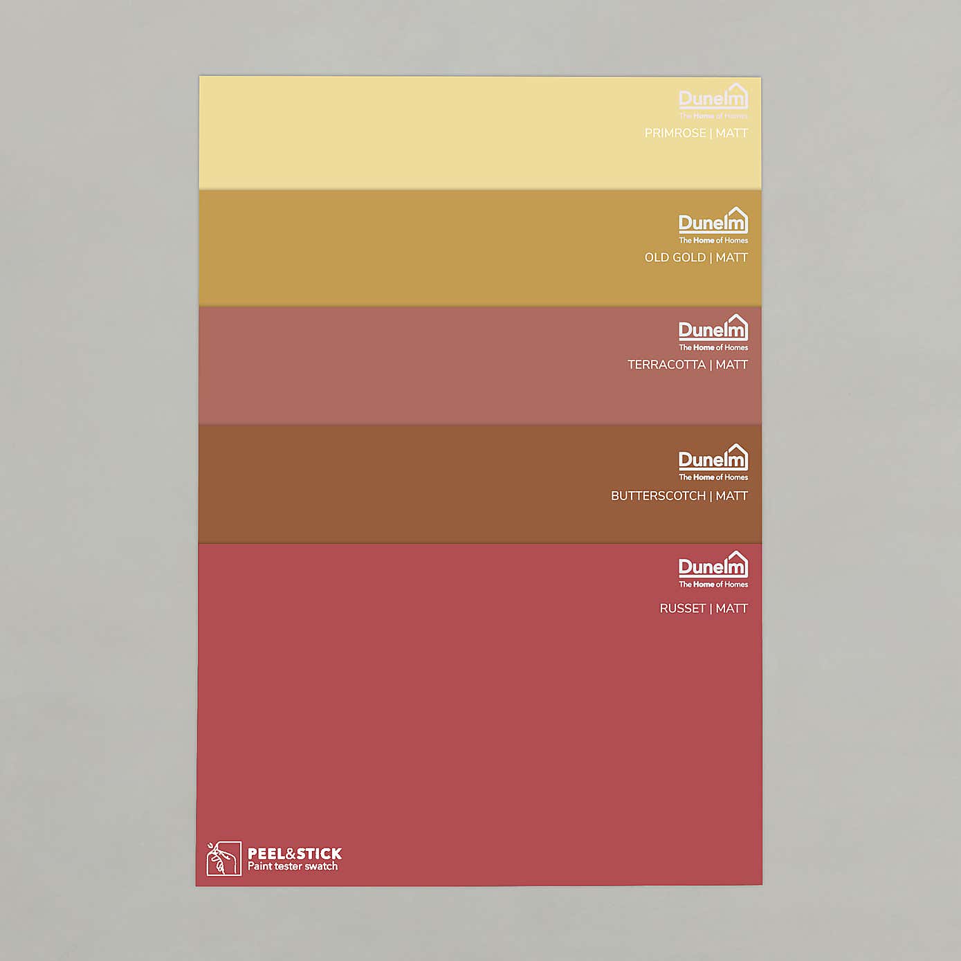 Matte Warm Tones Paint Sample Bundle