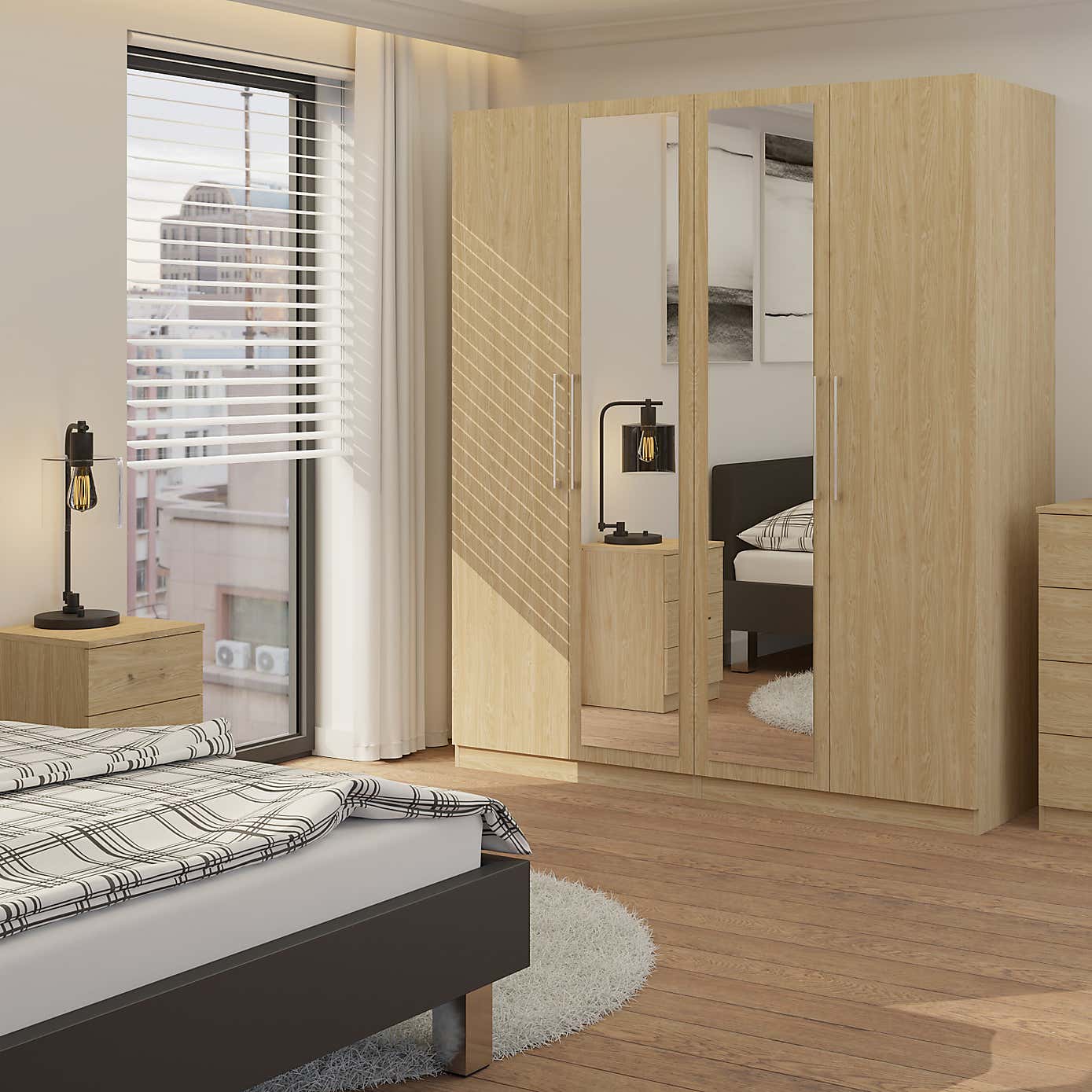 Foster 4 Door Wardrobe