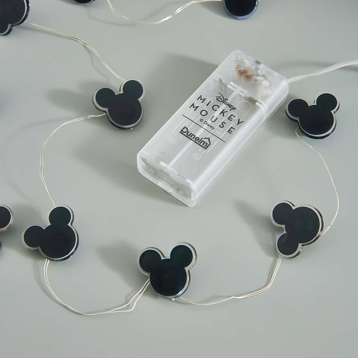 Mickey Mouse Black LED String Lights
