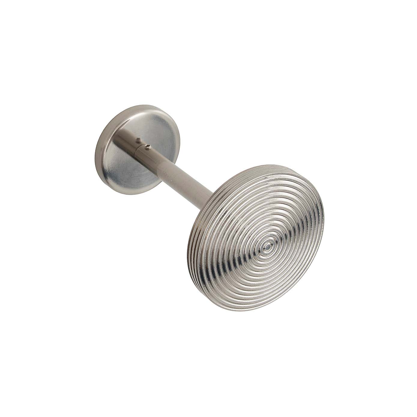 Ribbed Metal Curtain Holdbacks