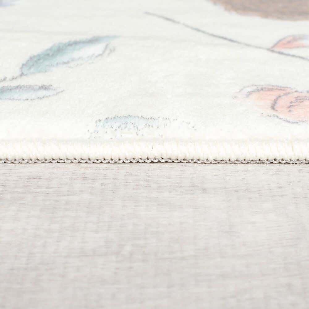 Woodland Animals Washable Faux Fur Rug