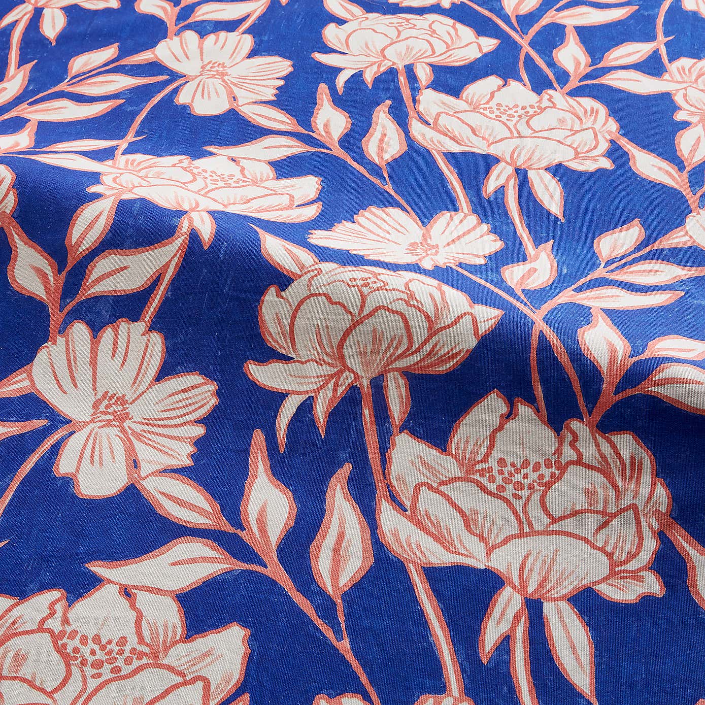 Sophie Robinson Tree Peony Pencil Pleat Single Curtain