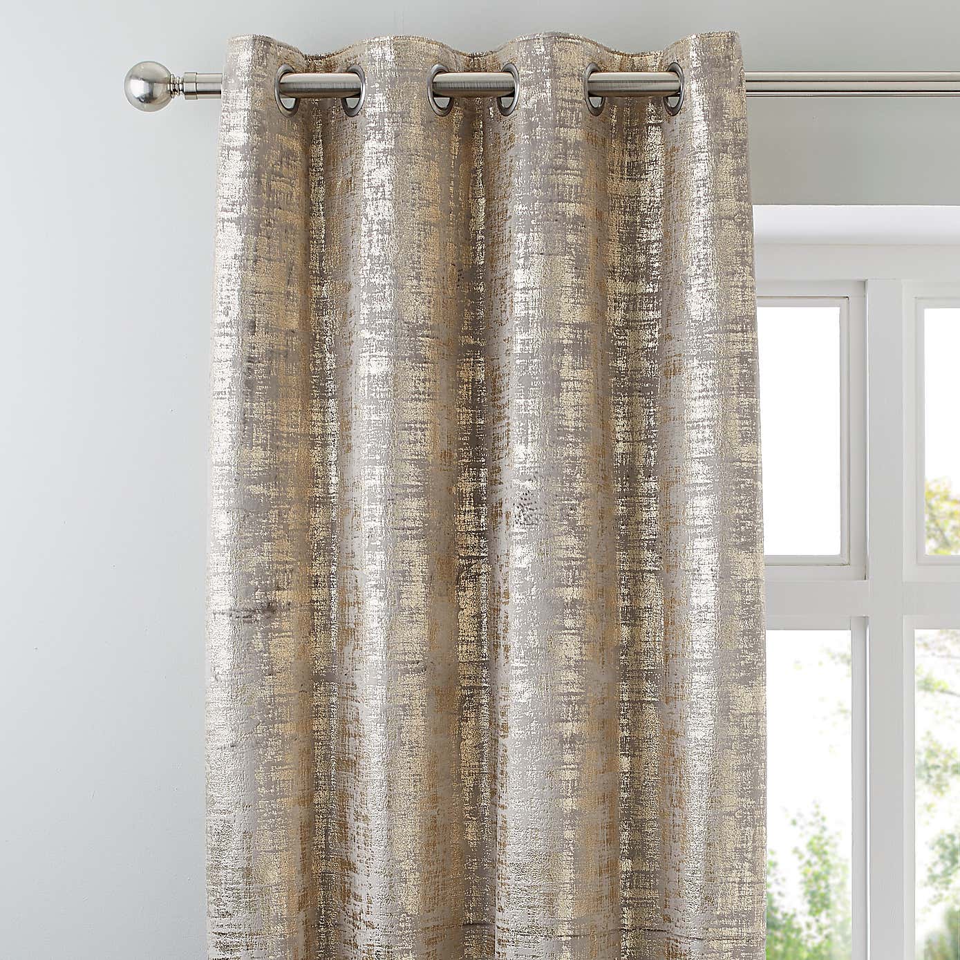 Romano Velour Eyelet Curtains