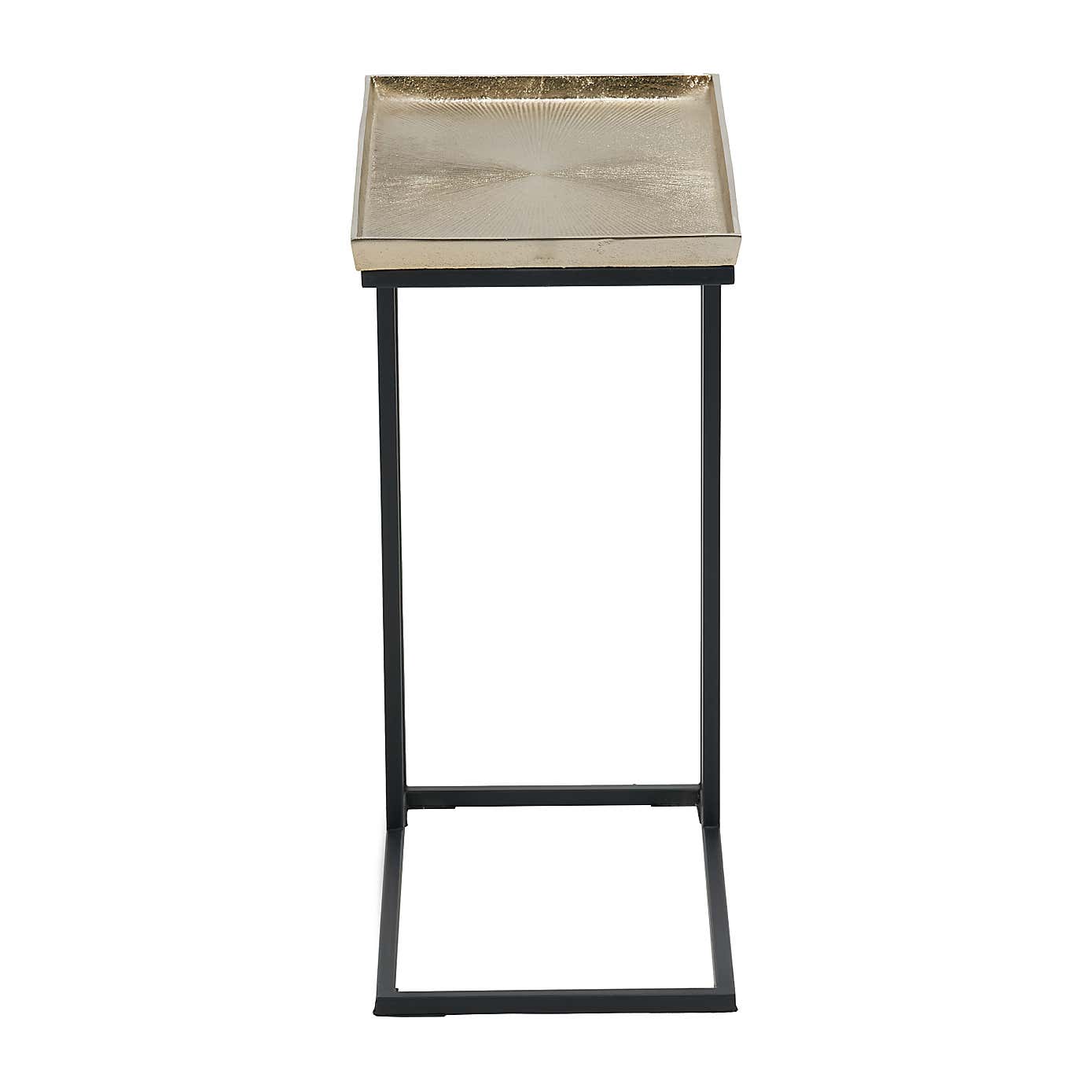 Franklin Supper Side Table, Gold Cast