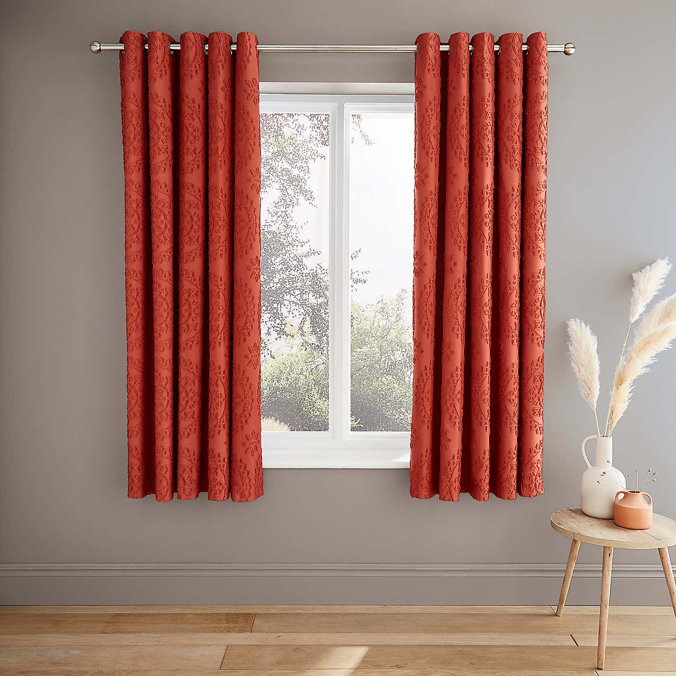 Mandala Blackout Eyelet Curtains