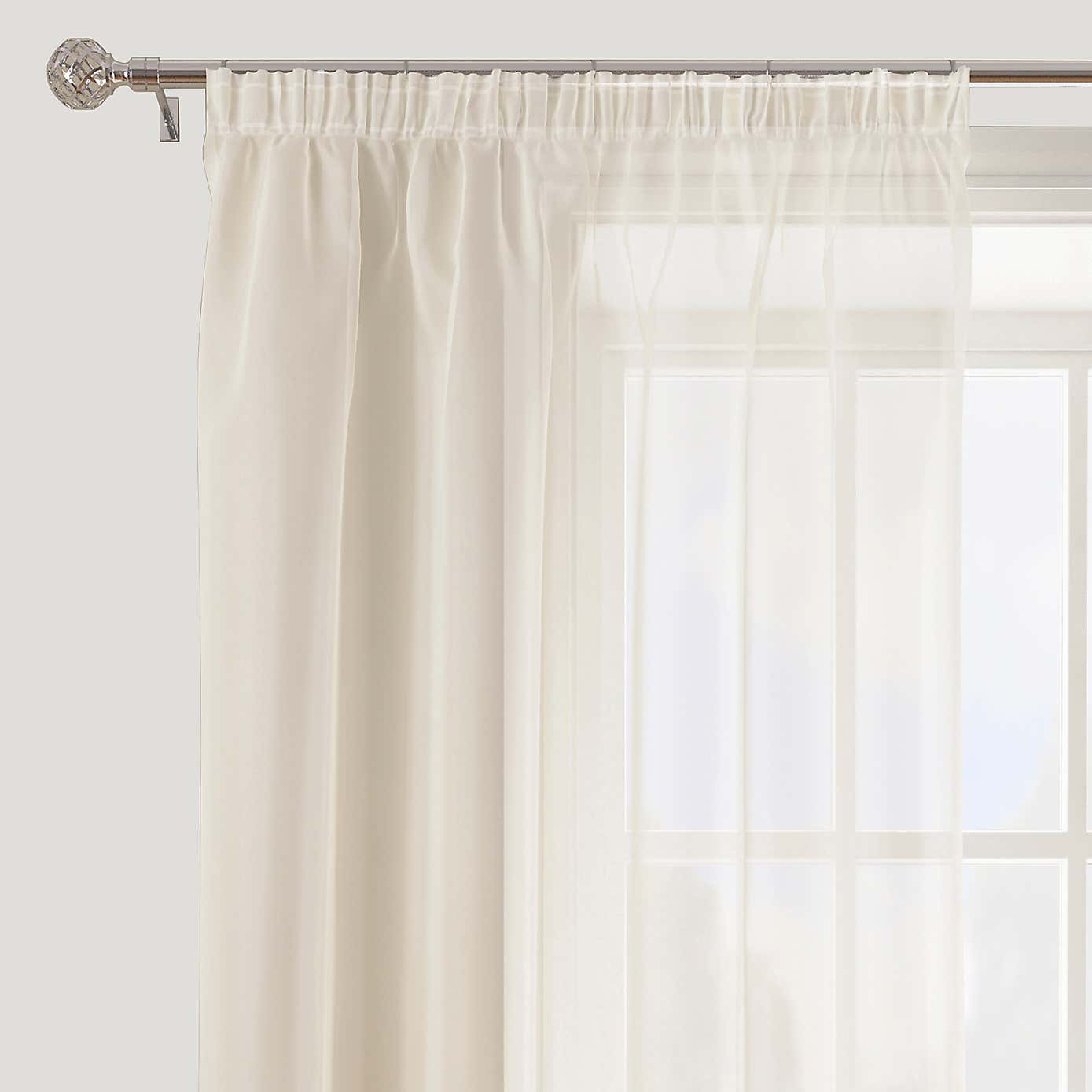 Sheer Elegance Tape Top Single Voile Panel