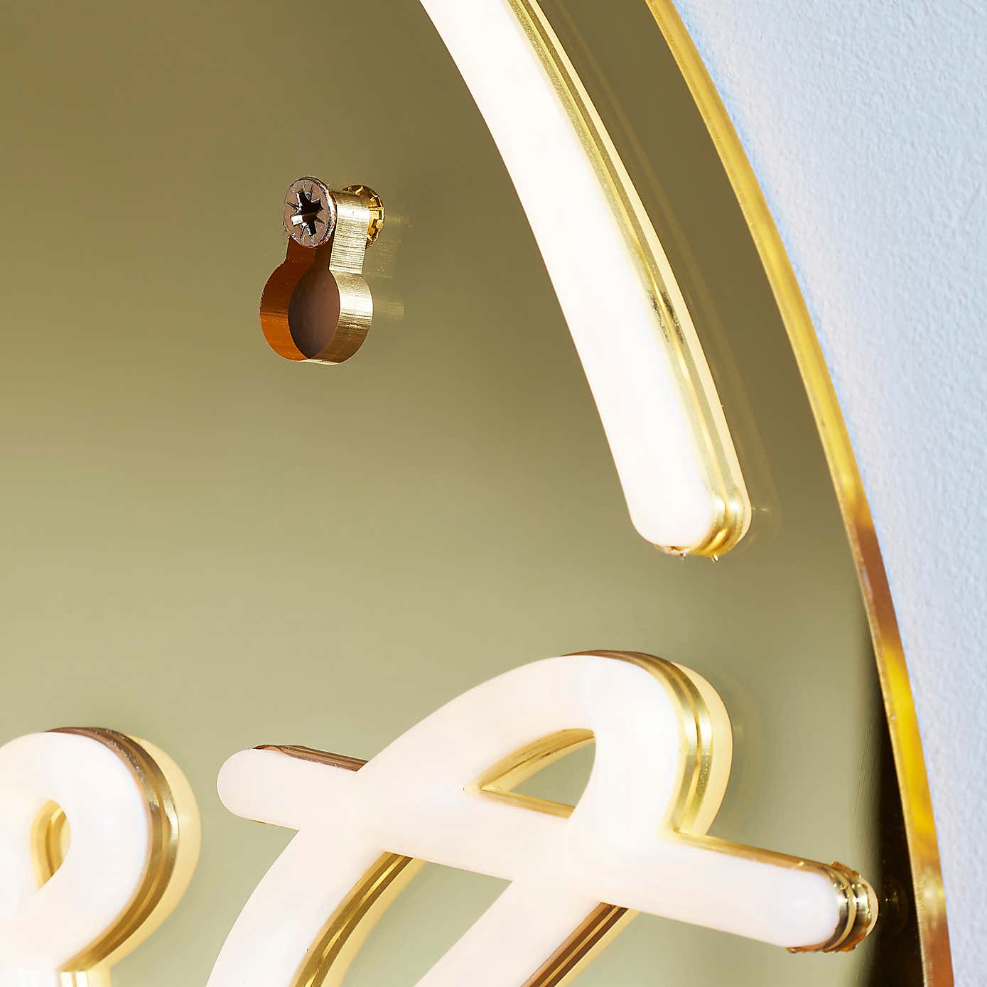 'But First Coffee' Indoor Outdoor Mirrored Neon Sign