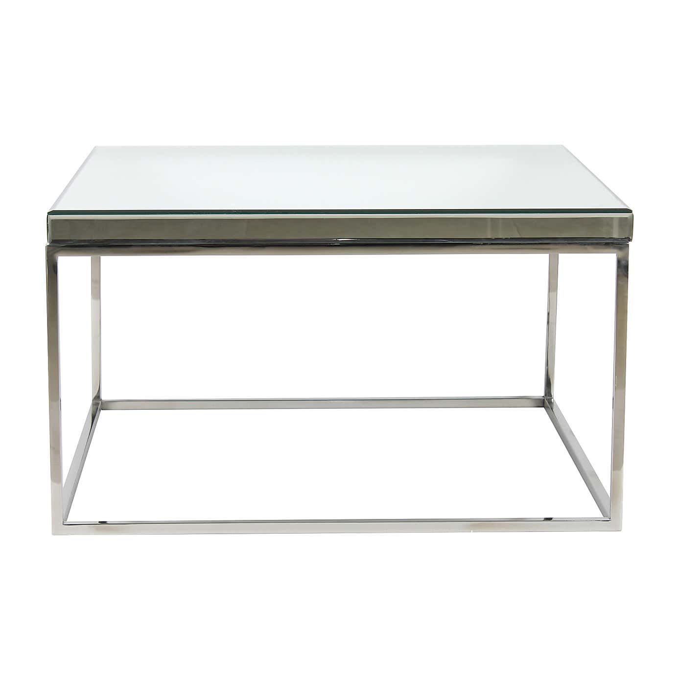 Elysee Square Coffee Table, Mirrored Glass