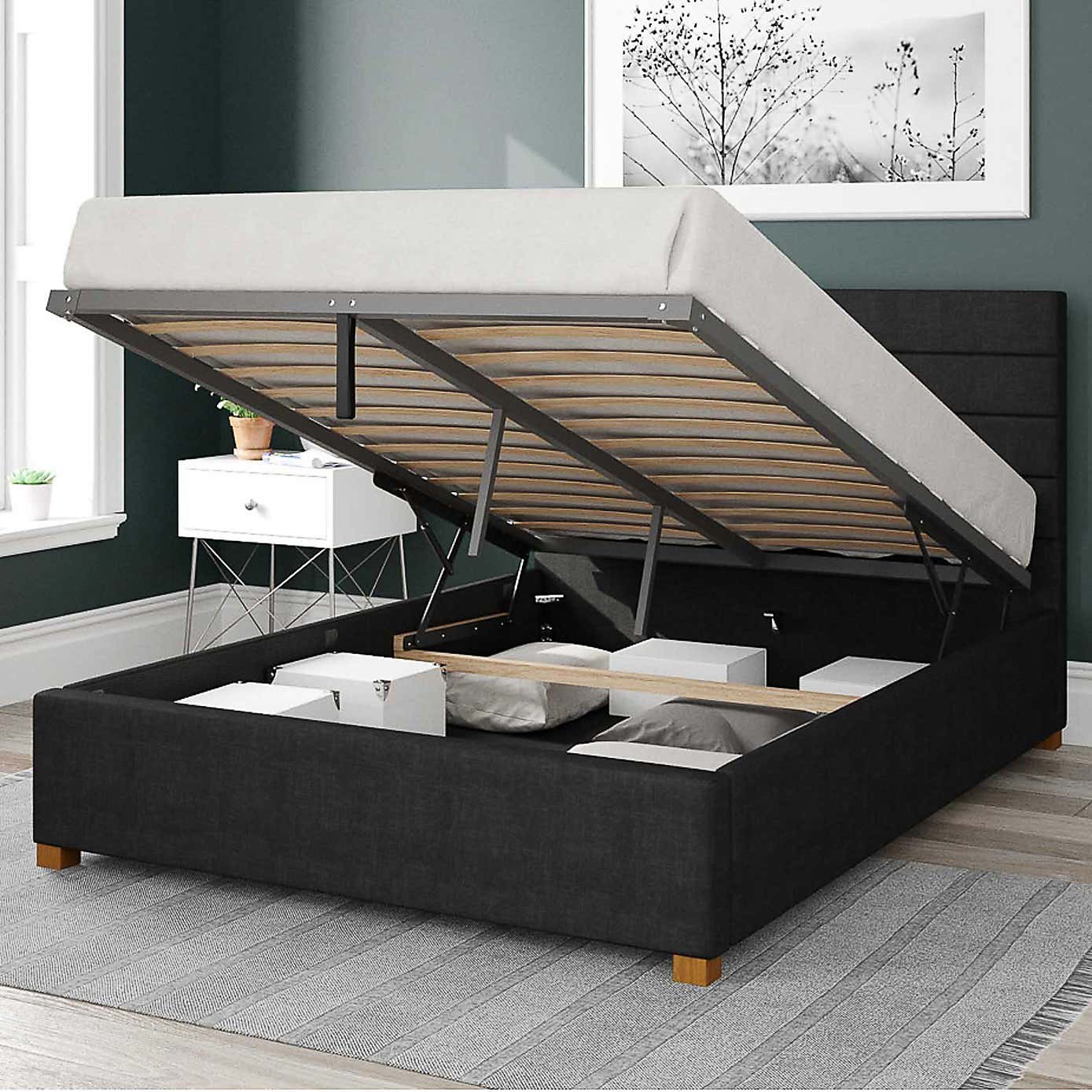 Kelly Malham Weave Ottoman Bed Frame