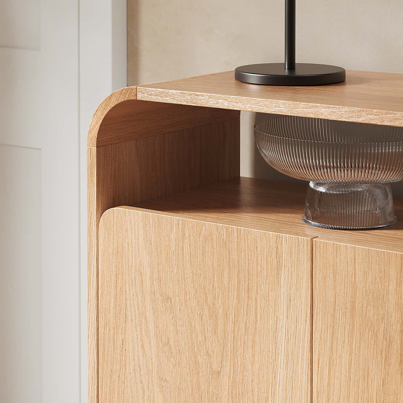 Bennett Console Table, Light Oak