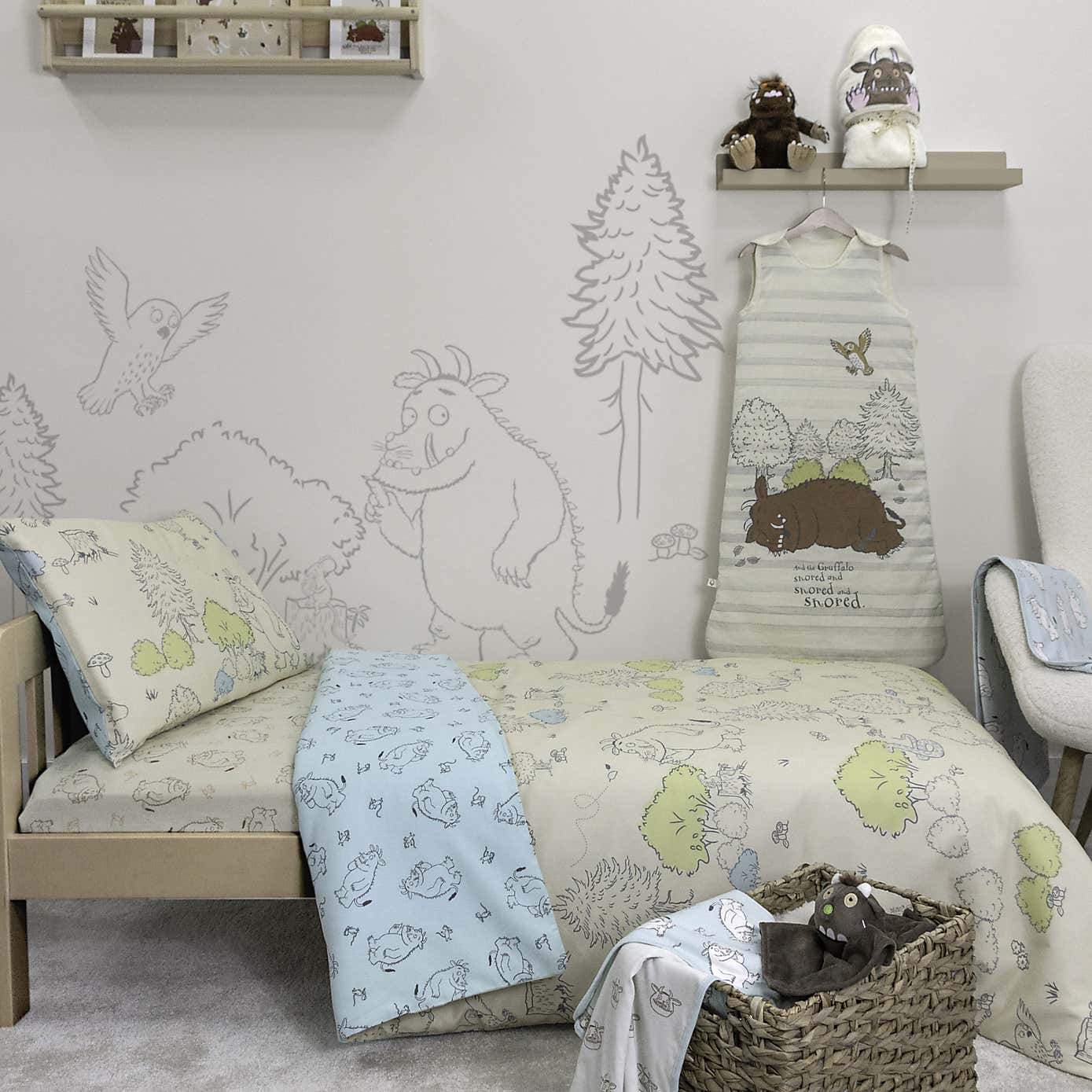 Gruffalo My First 100% Cotton Cotbed Duvet Cover & Pillowcase Set