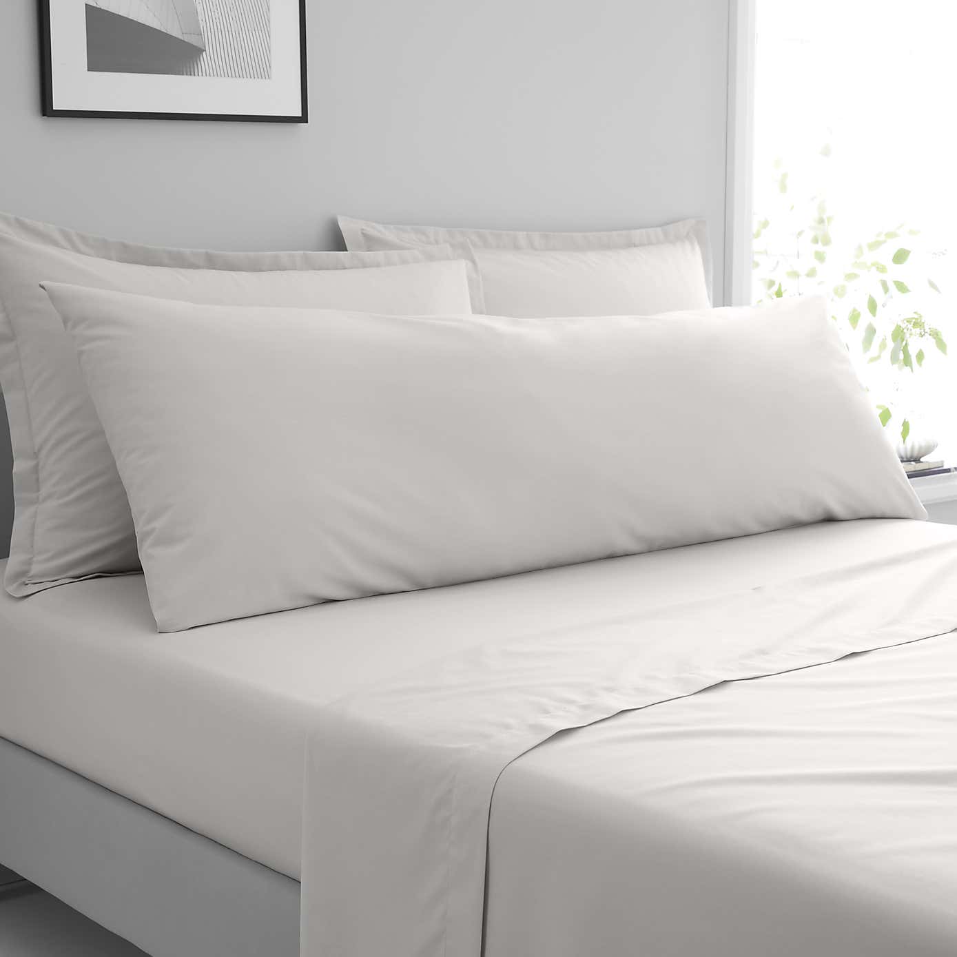 Pure Cotton Large Bolster Pillowcase