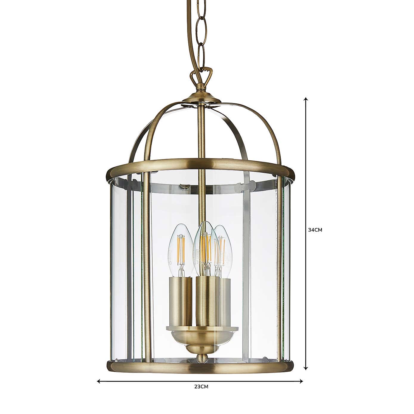 Hurricane 3 Light Pendant Ceiling Fitting