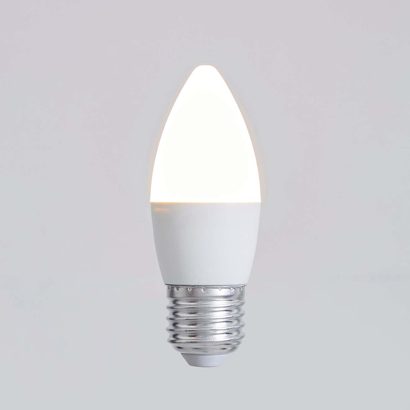 Status 5.5W Dimmable Pearl ES Candle 2 Pack