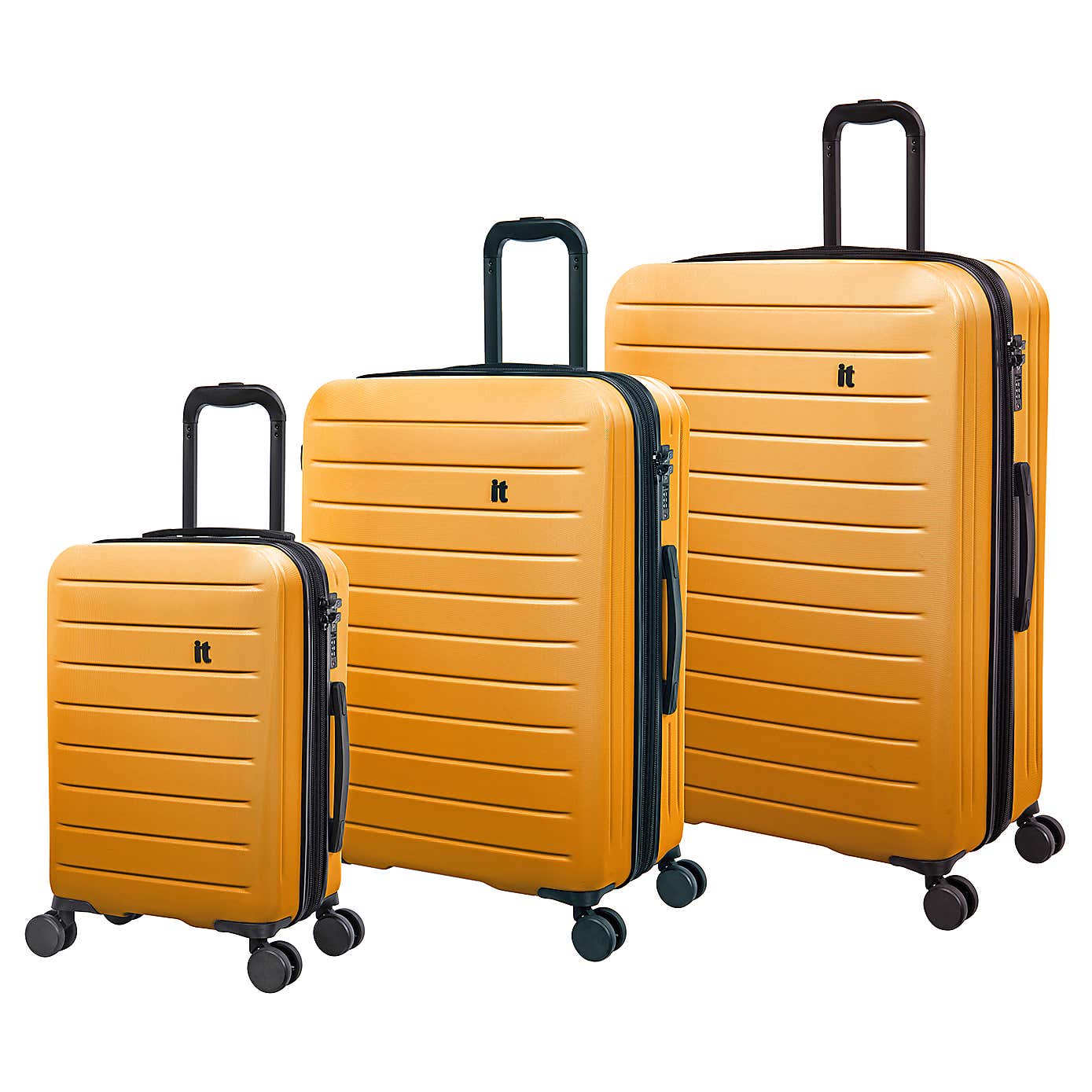 IT Luggage Set of 3 Legion Hard Shell Suitcases