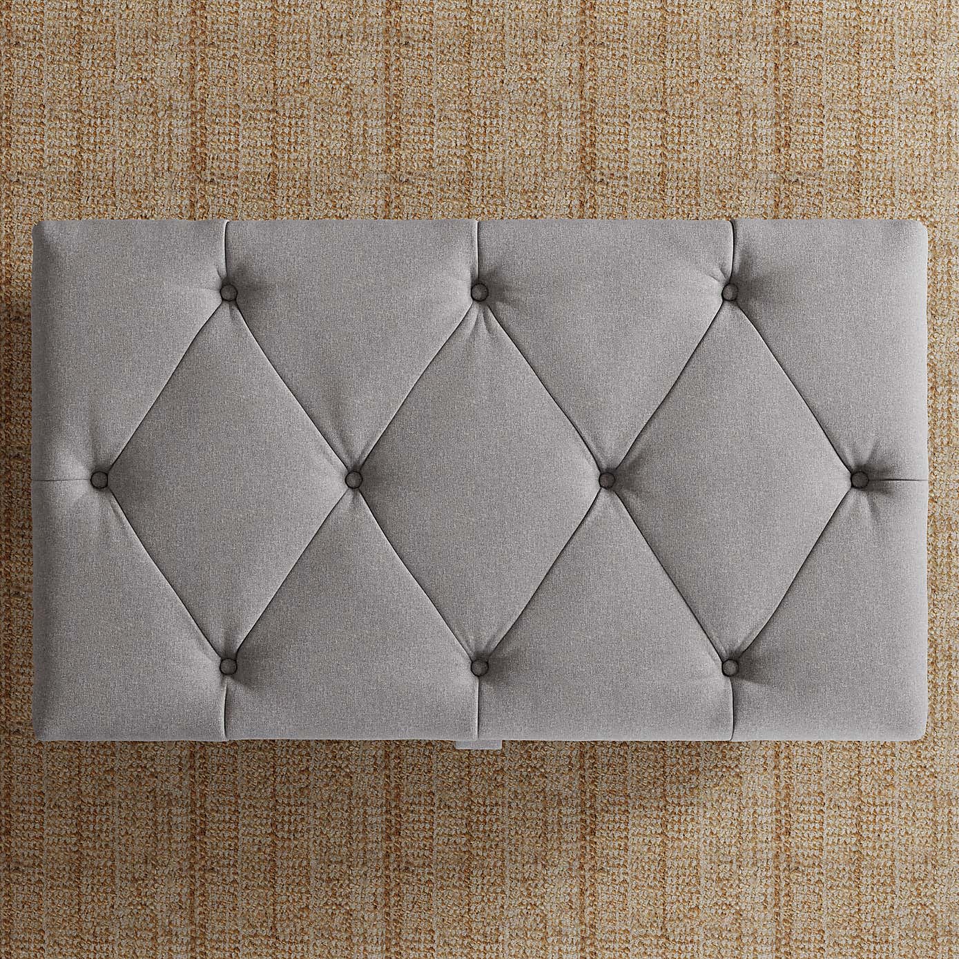 Chesterfield Soft Texture Storage Footstool