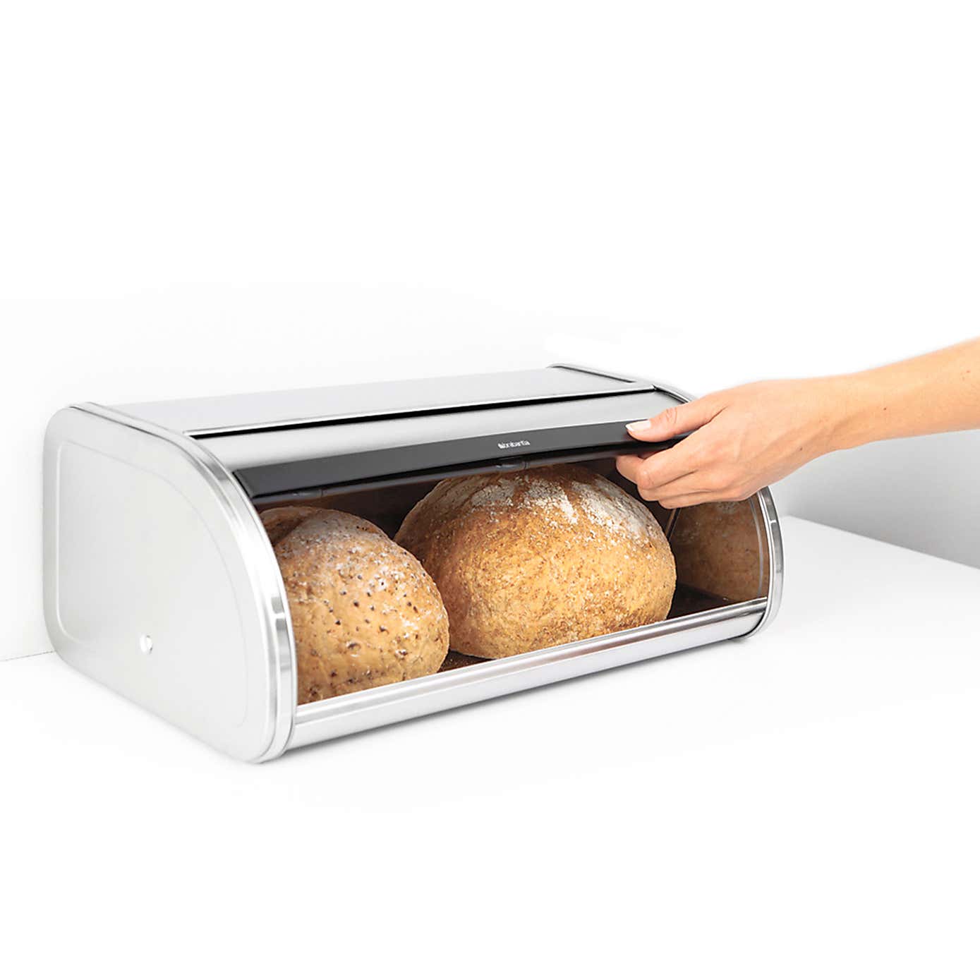 Brabantia Roll Top Matt Steel Bread Bin