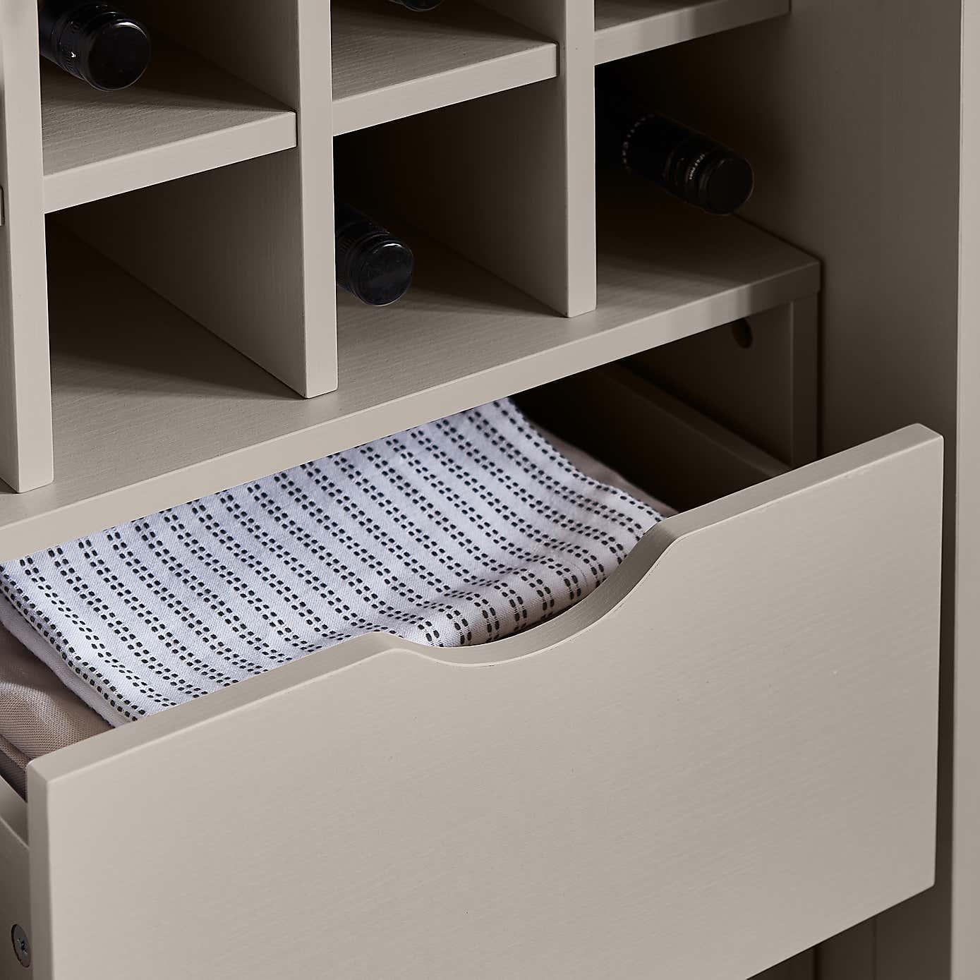 Olney Single Kitchen Larder Unit, Stone