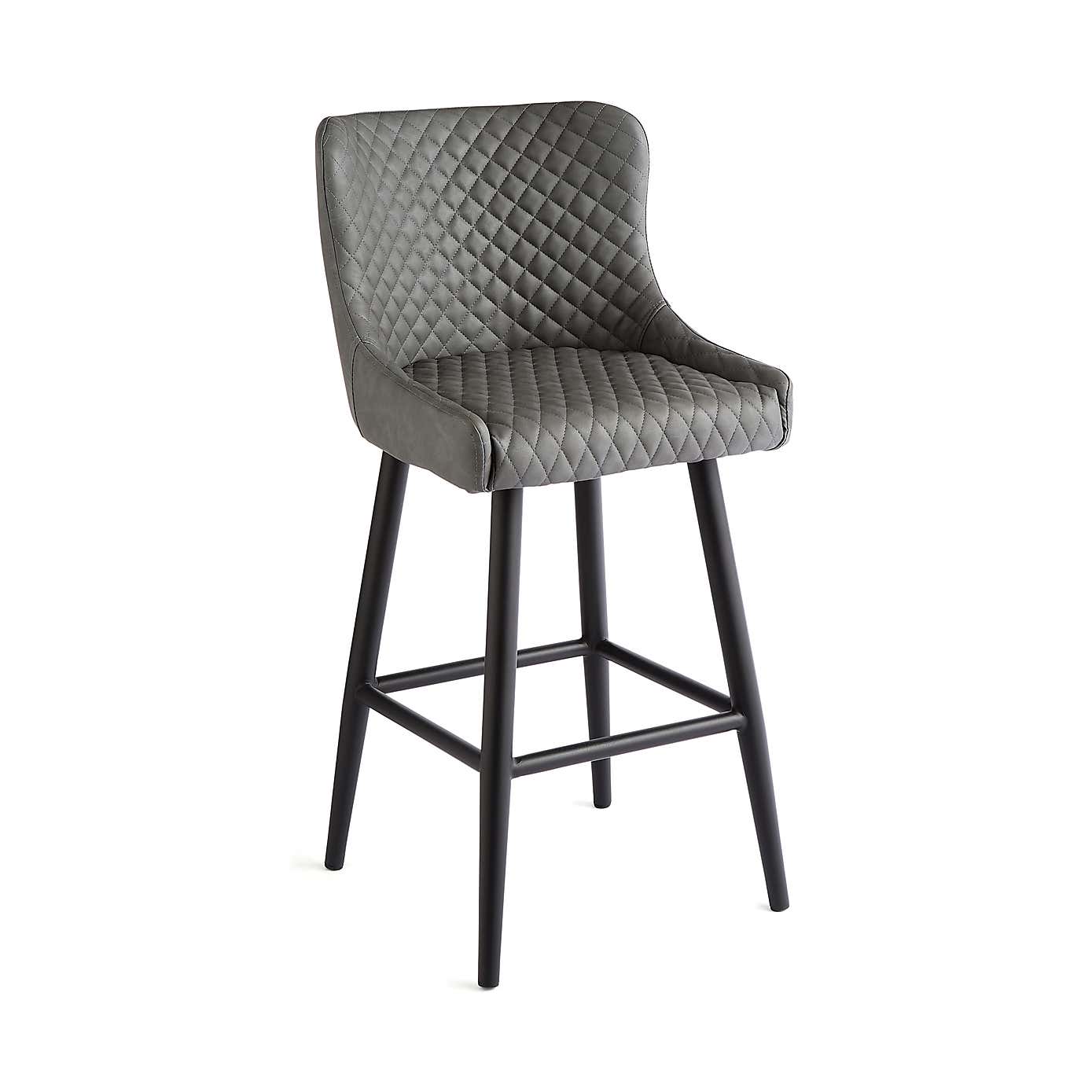 Montreal Counter Height Bar Stool, Faux Leather