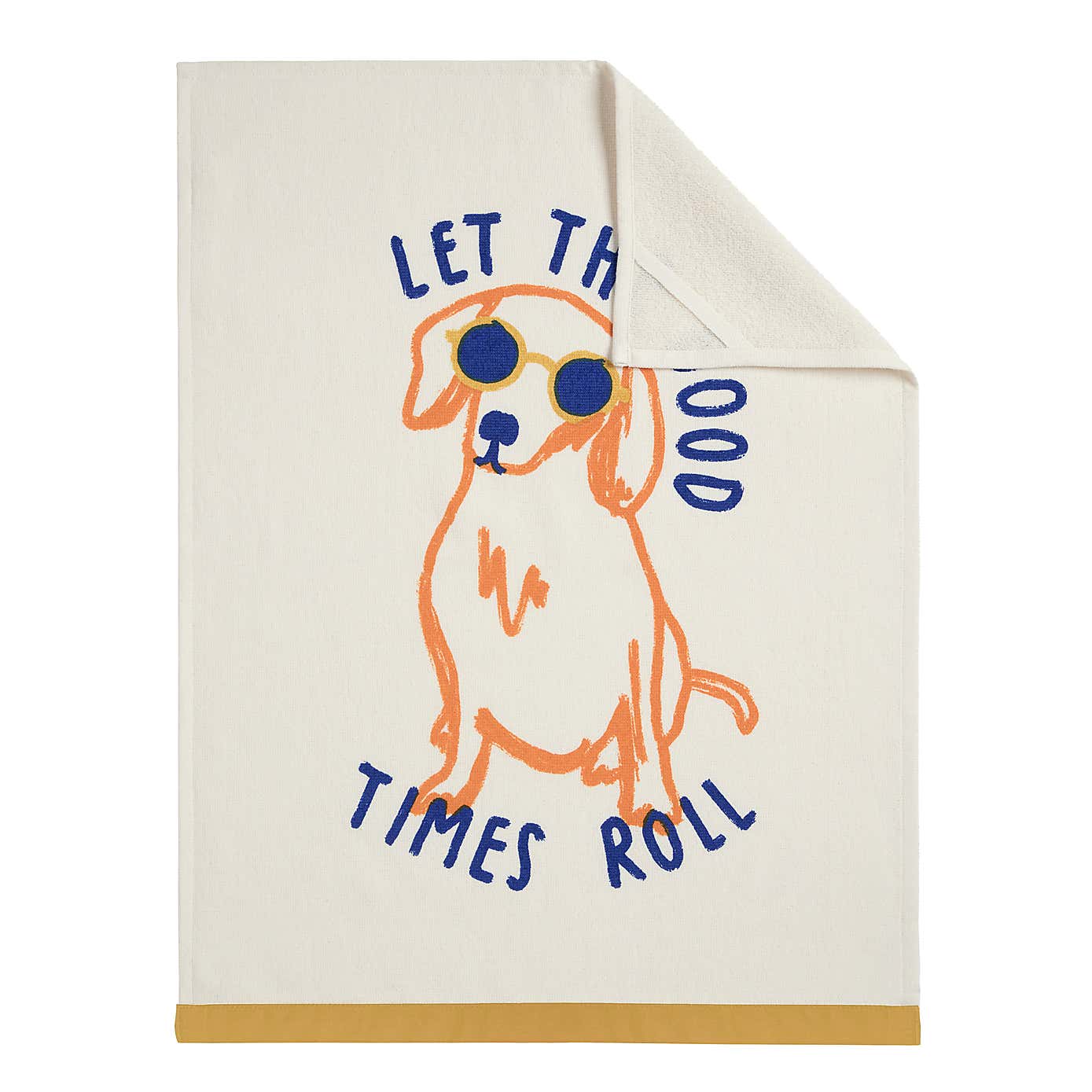 Good Times Motif Tea Towel