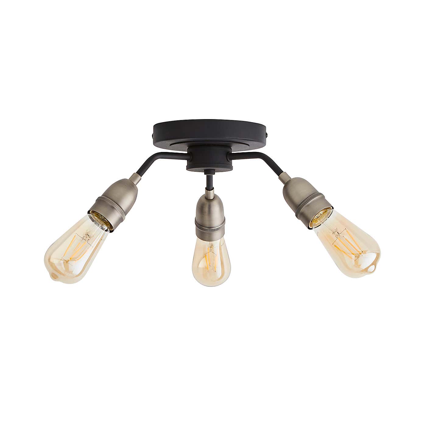 Marsden 3 Light Semi Flush Ceiling Fitting