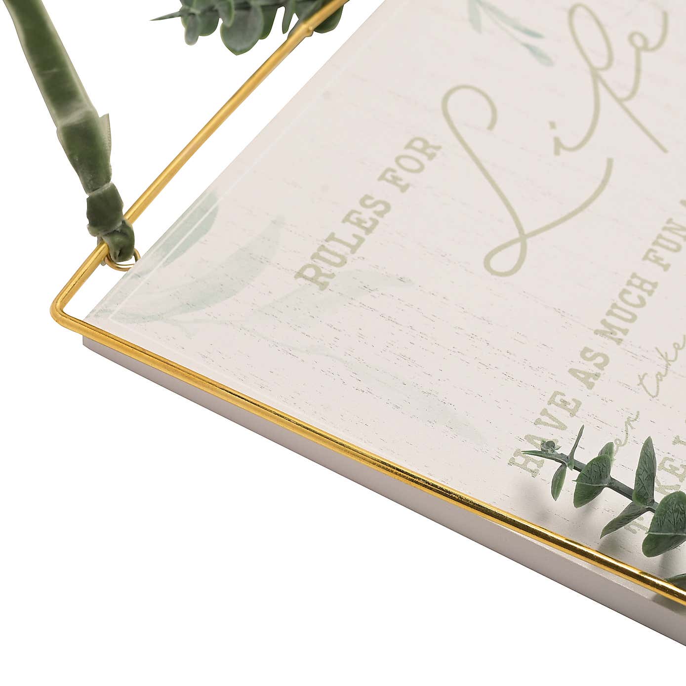 Love Story Rules For Life Plaque