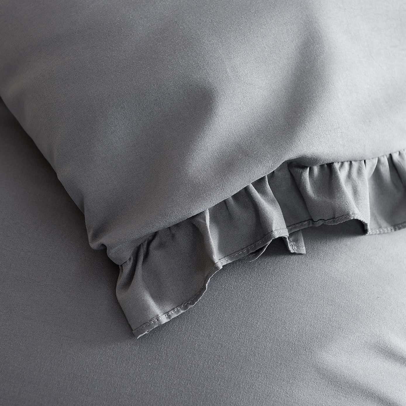 Briona Frilled Edge Duvet Cover & Pillowcase Set