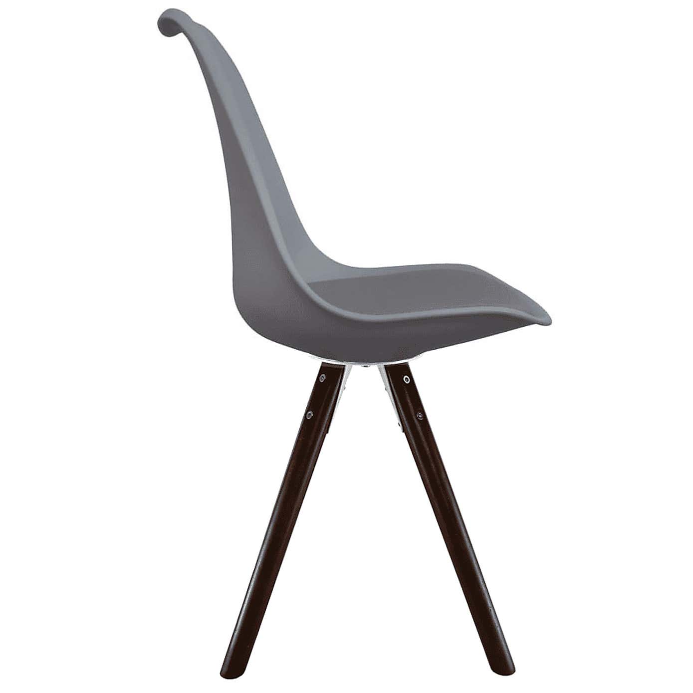Fusion Living Soho Plastic Dining Chair with Pyramid Legs
