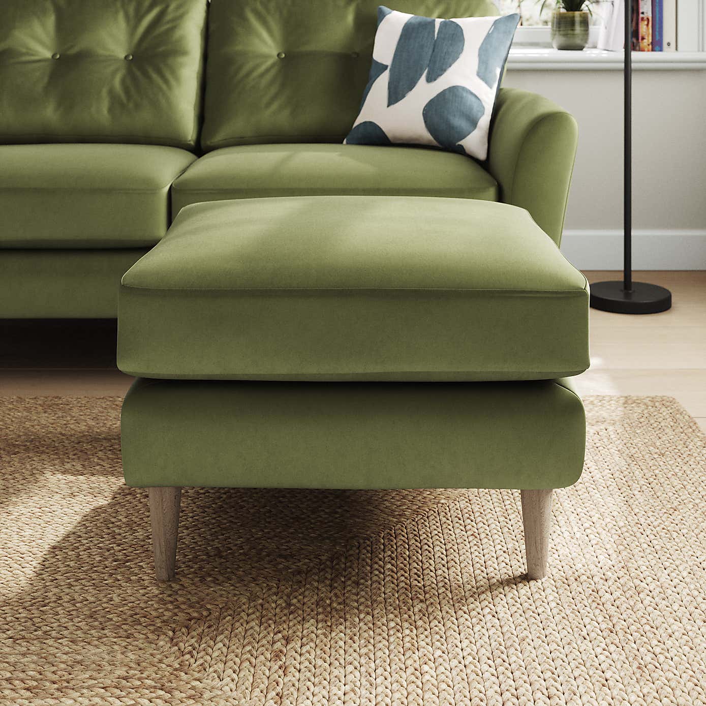 Sven Opulent Velvet Footstool