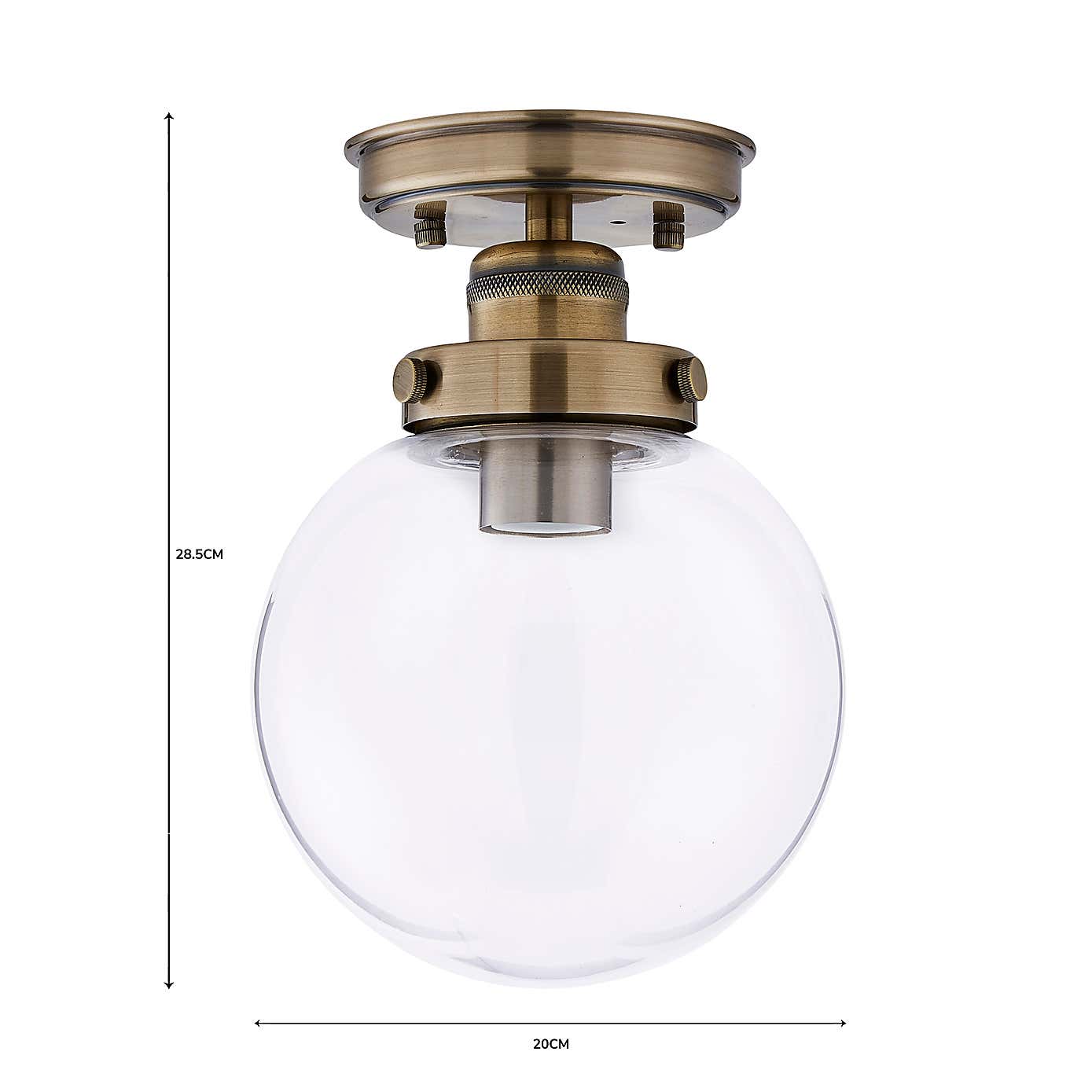 Broden Bathroom Flush Ceiling Light