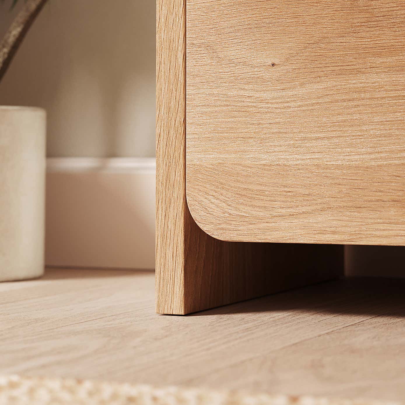 Bennett Extra Wide TV Unit for TVs up to 70", Light Oak