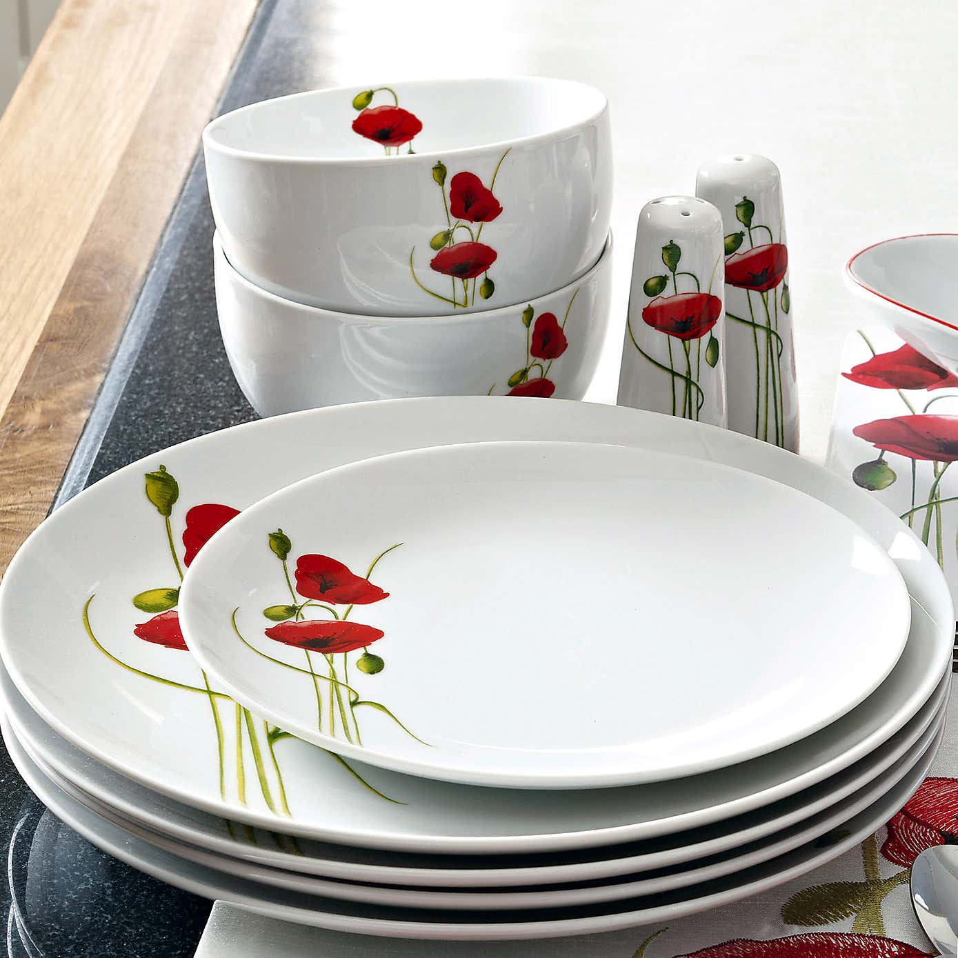 Poppy 12 Piece Dinner Set