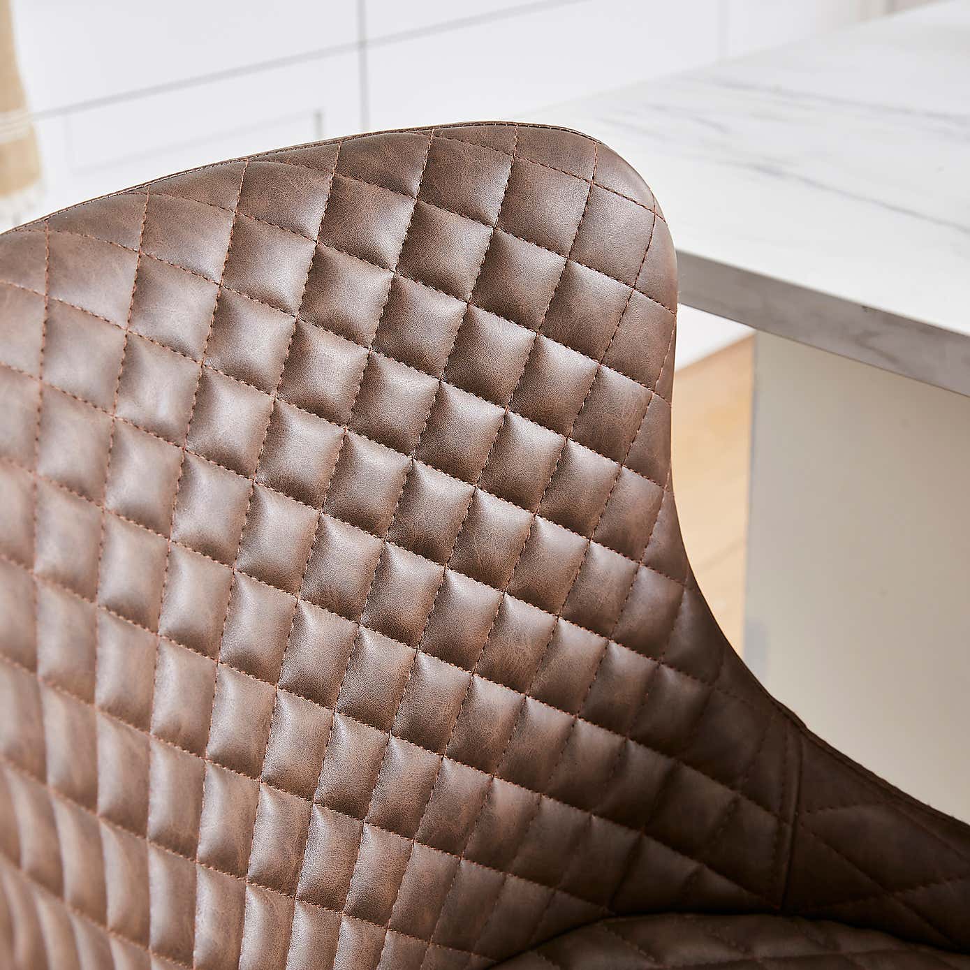 Montreal Counter Height Bar Stool, Faux Leather