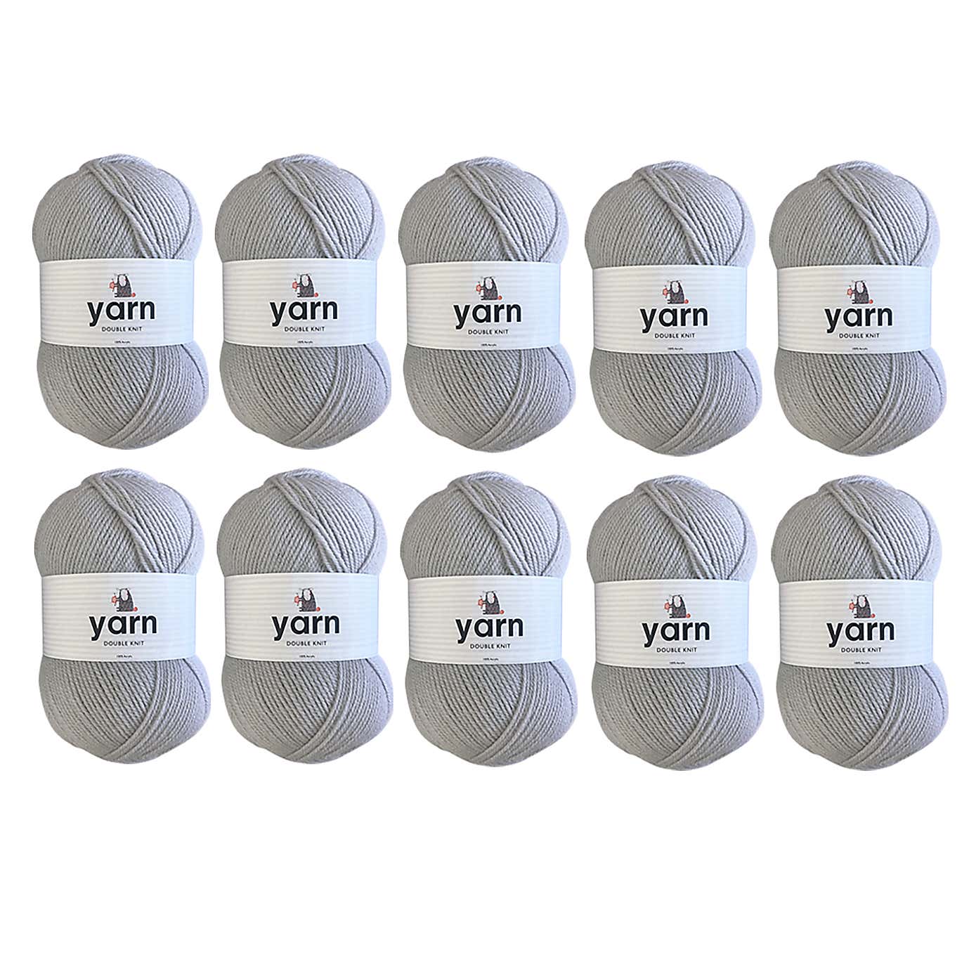 Pack of 10 DK Yarn 100g Balls