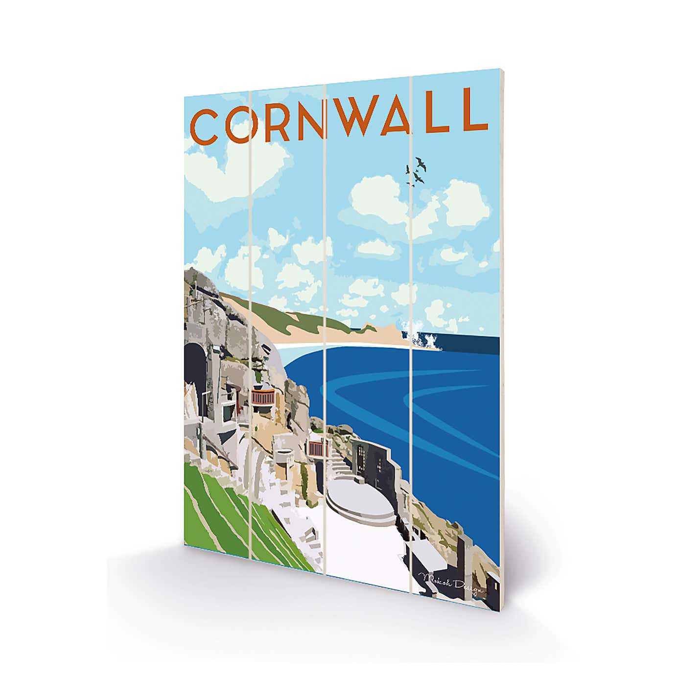 The Art Group Cornwall Wooden Wall Art