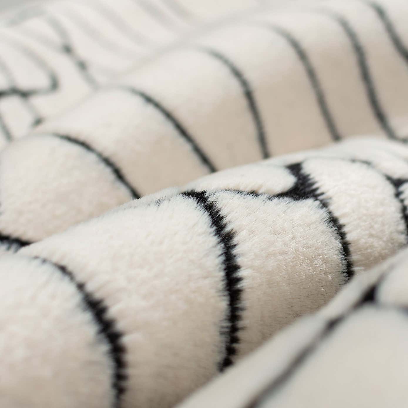 Faron Abstract Faux Fur Luxe Rug