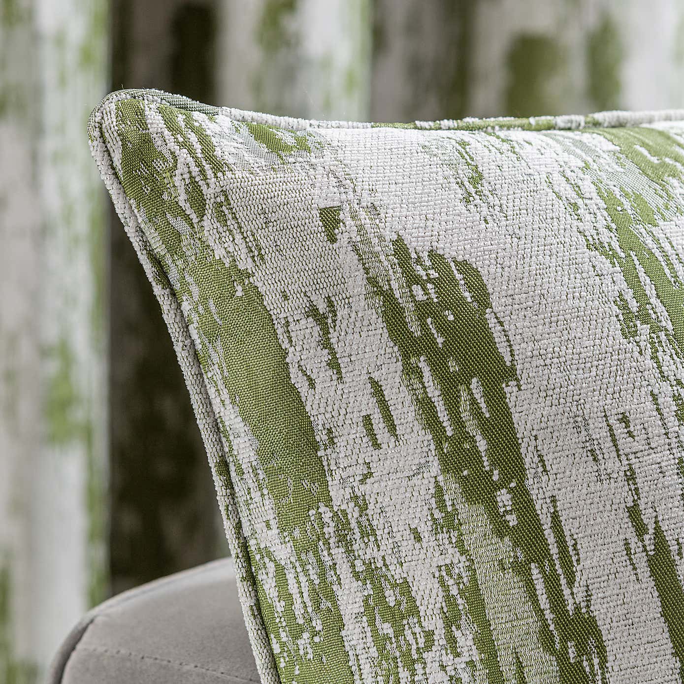 Abstract Global Navy Cushion