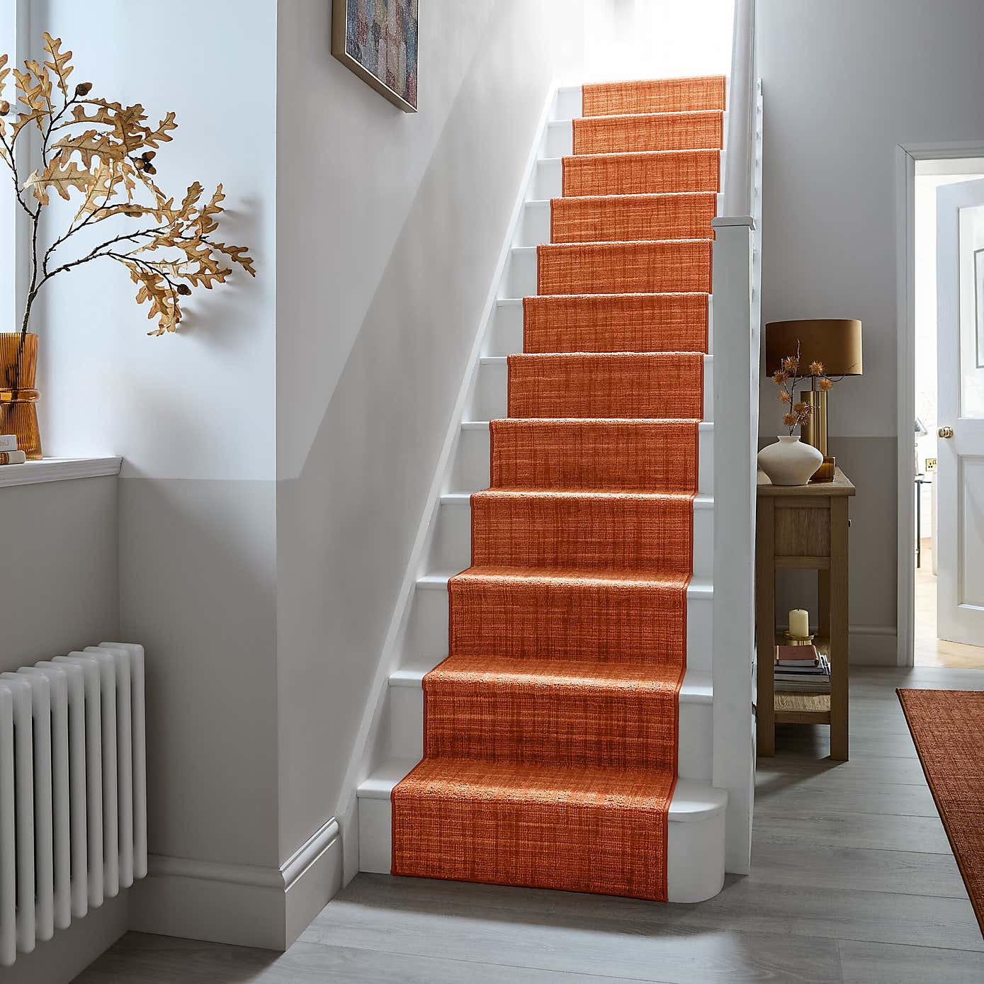 Clifton Boucle Washable Stair Runner